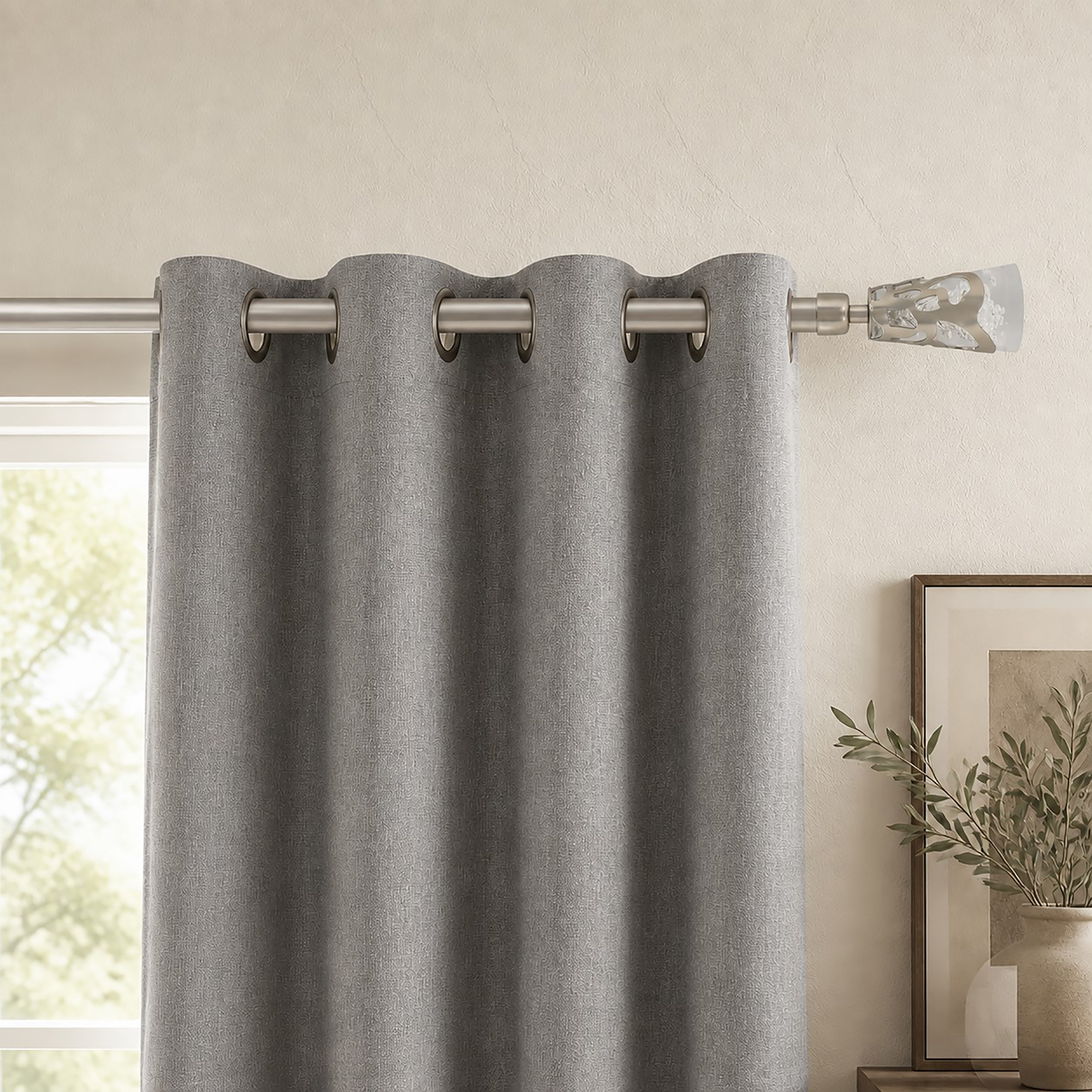 evideco-tringle-rideau-simple-extensible-127-208cm-argent image 7