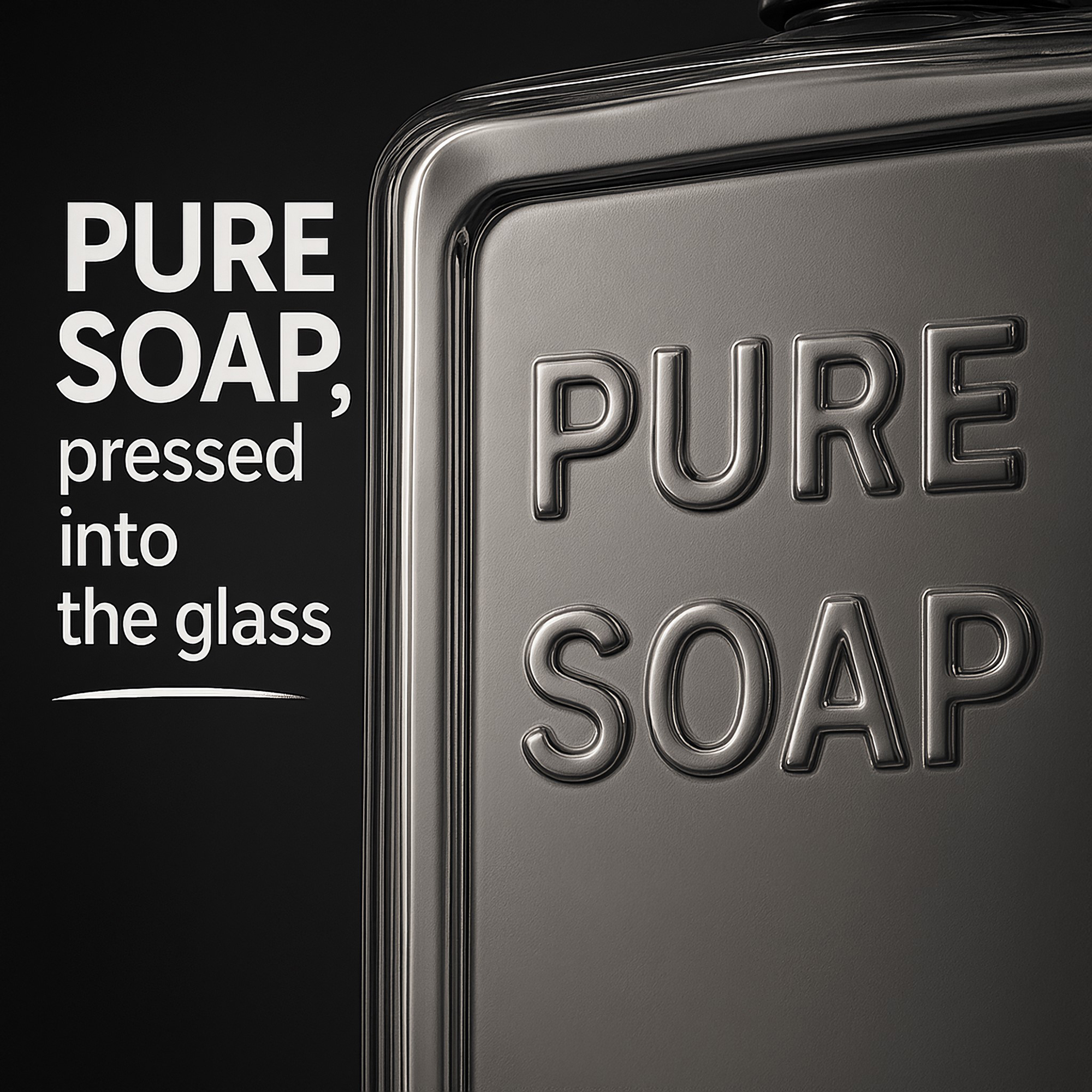 evideco-pure-soap-distributeur-savon-verre-fum-532-ml-pompe-noire image 8