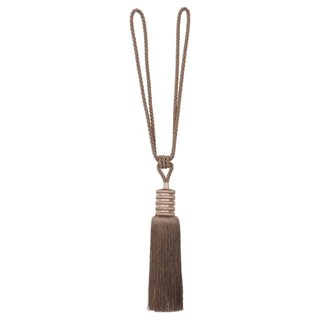 evideco-embrasse-rideau-marron-moka-pompon-84-cm image 1