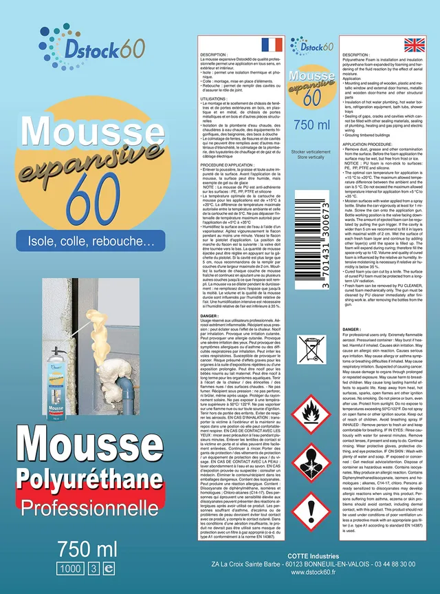 dstock60-construction-mousse-expansive-750ml-kit-2-pistolet image 1