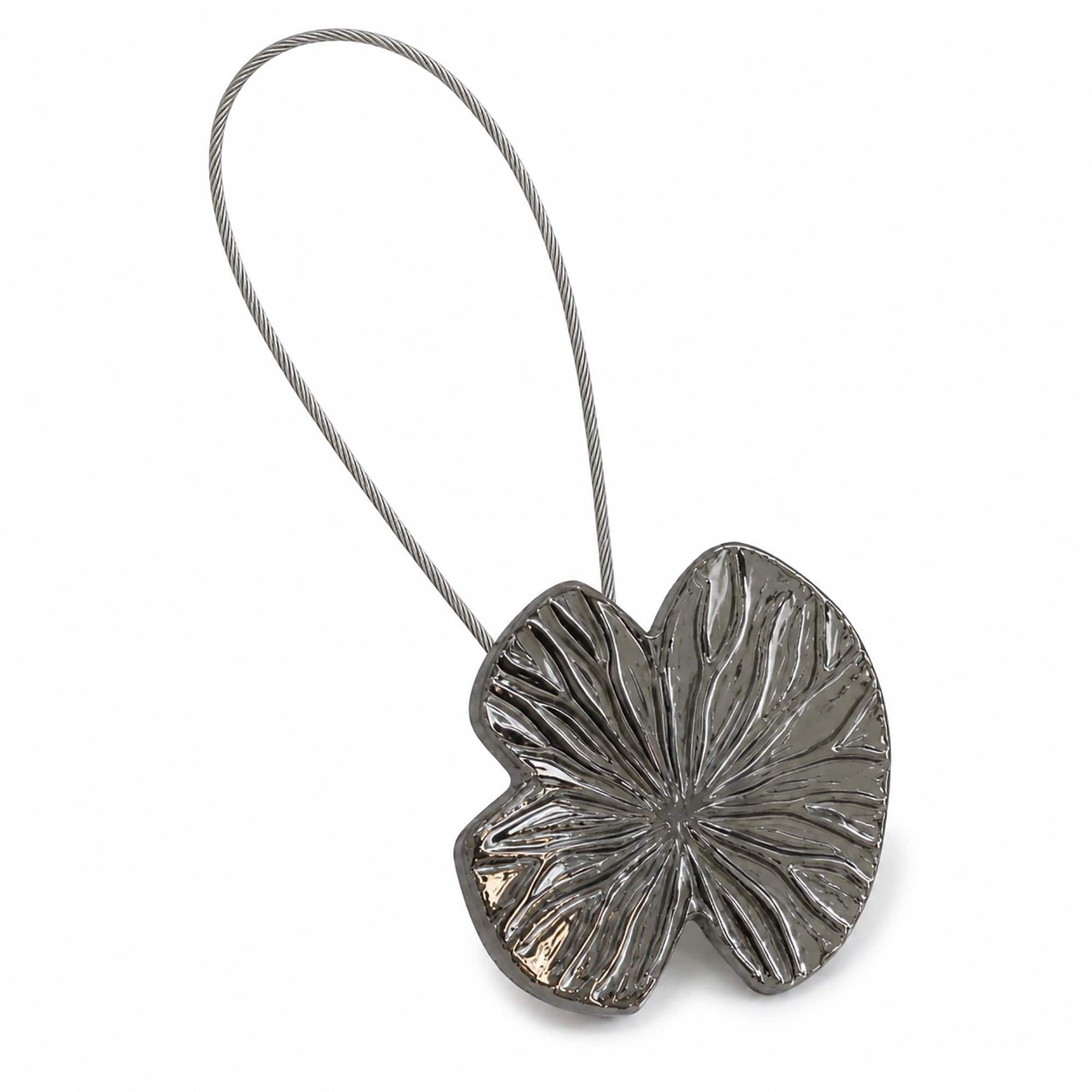 evideco-home-accessories-embrasse-magnetique-nenuphar-graphite image 7