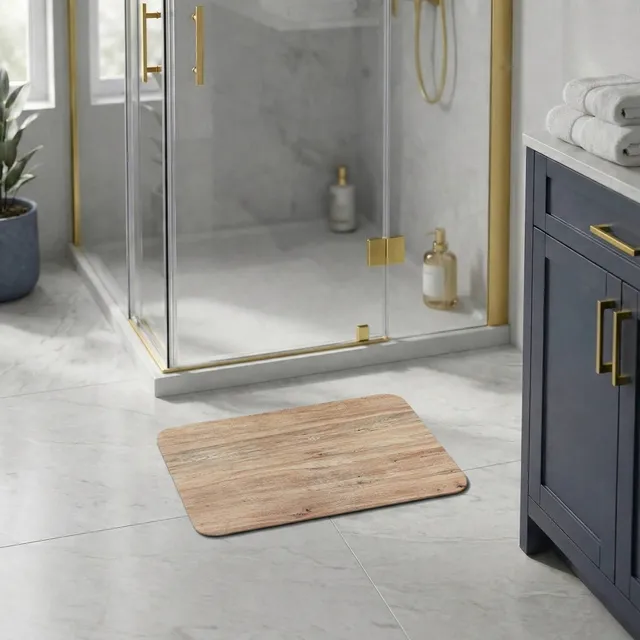 evideco-tapis-salle-de-bain-ch-ne-bois-60x45-absorbant image 1