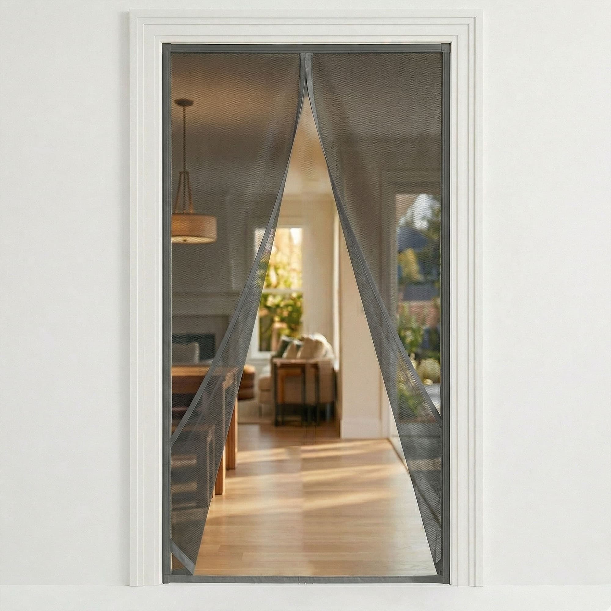 evideco-home-accessories-porte-moustiquaire-magn-tique-gris-99x221-cm image 1
