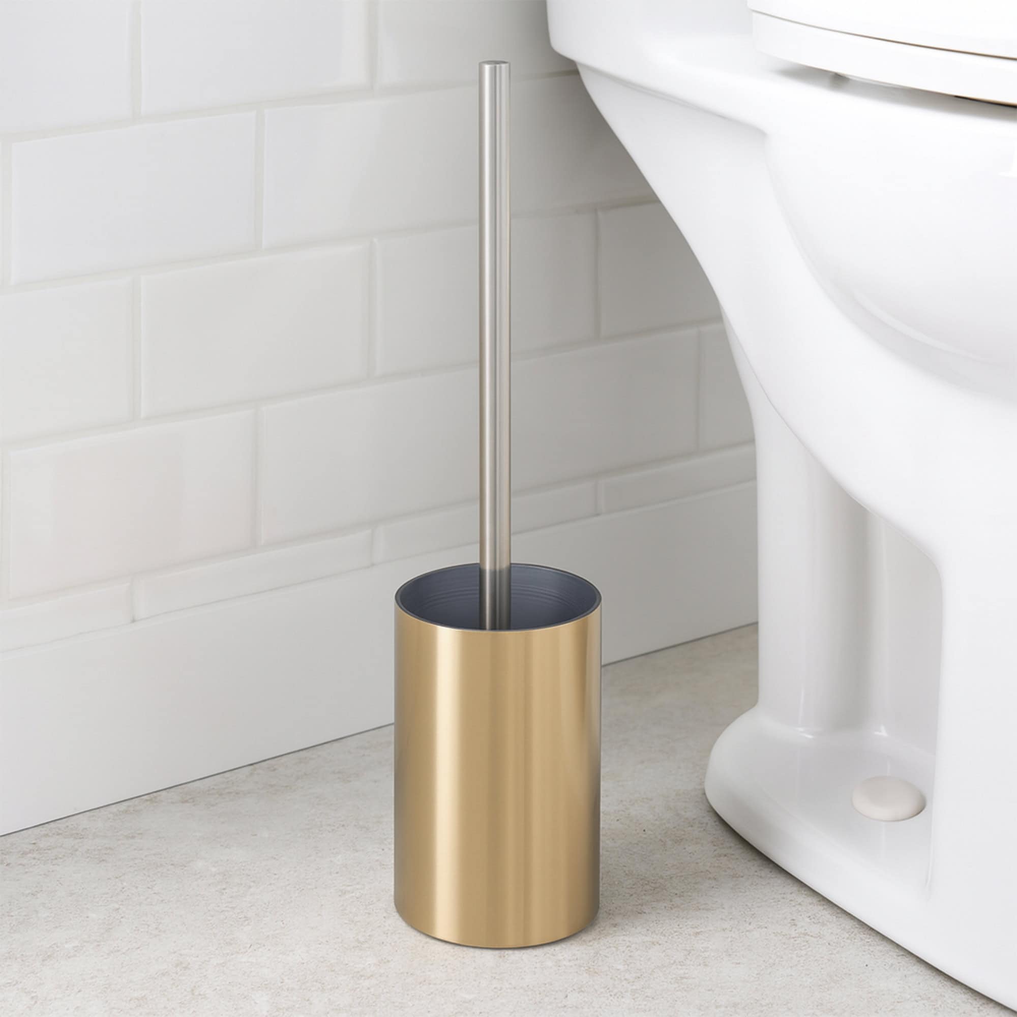 evideco-toilet-seats-brosse-wc-dor-e-golden-effet-bross image 1