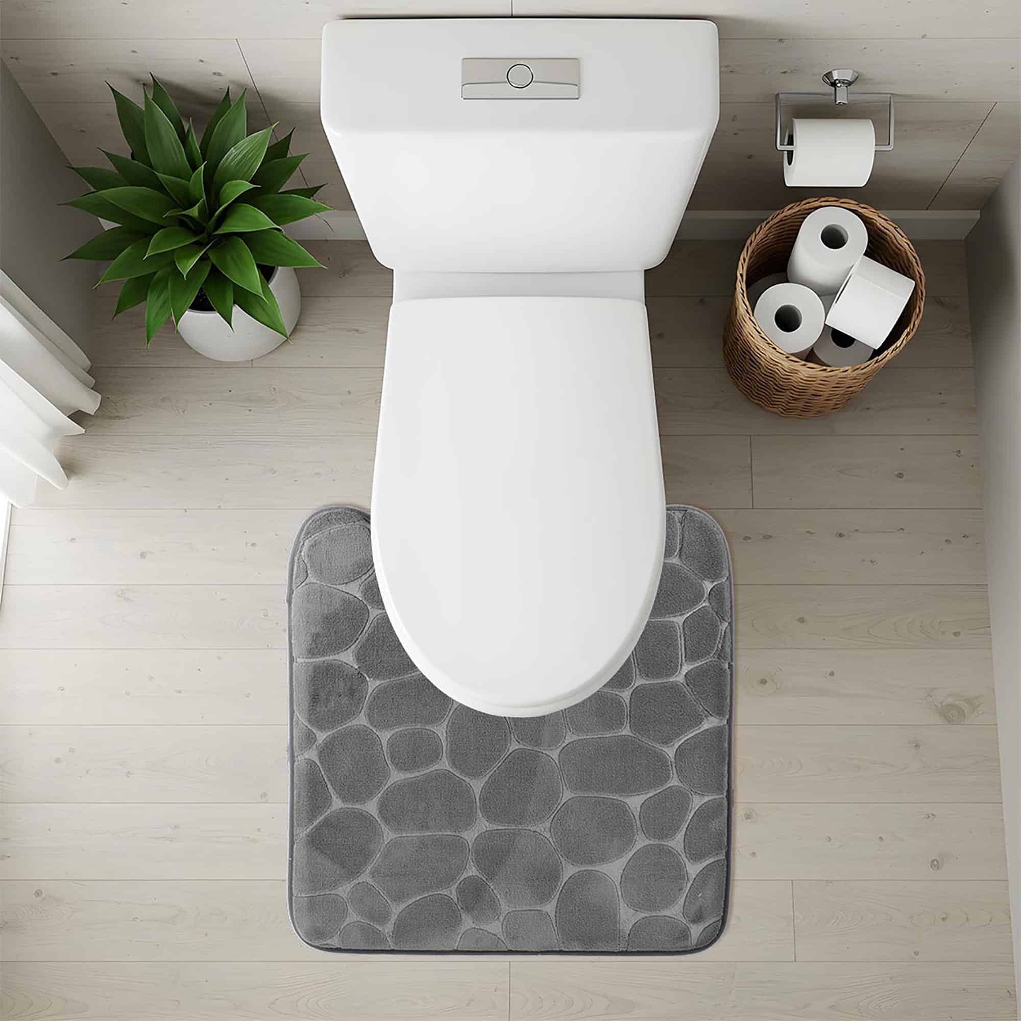 evideco-tapis-contour-wc-m-moire-gris-fonc-galets-46x51-cm image 3