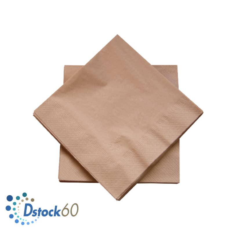 dstock60-arts-de-la-table-serviettes-papier-noix-100-pcs-40x40-jetables image 3