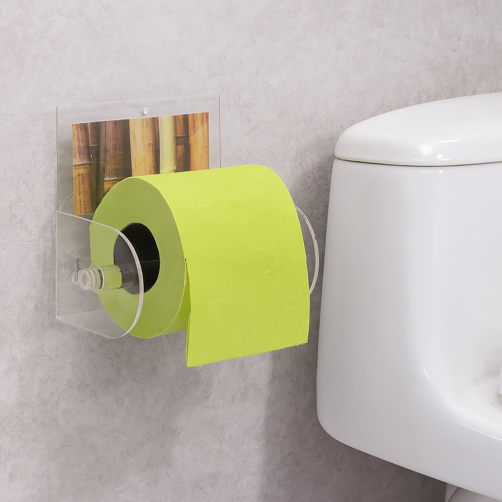 evideco-java-d-rouleur-papier-toilette-porte-rouleau-ventouse image 1