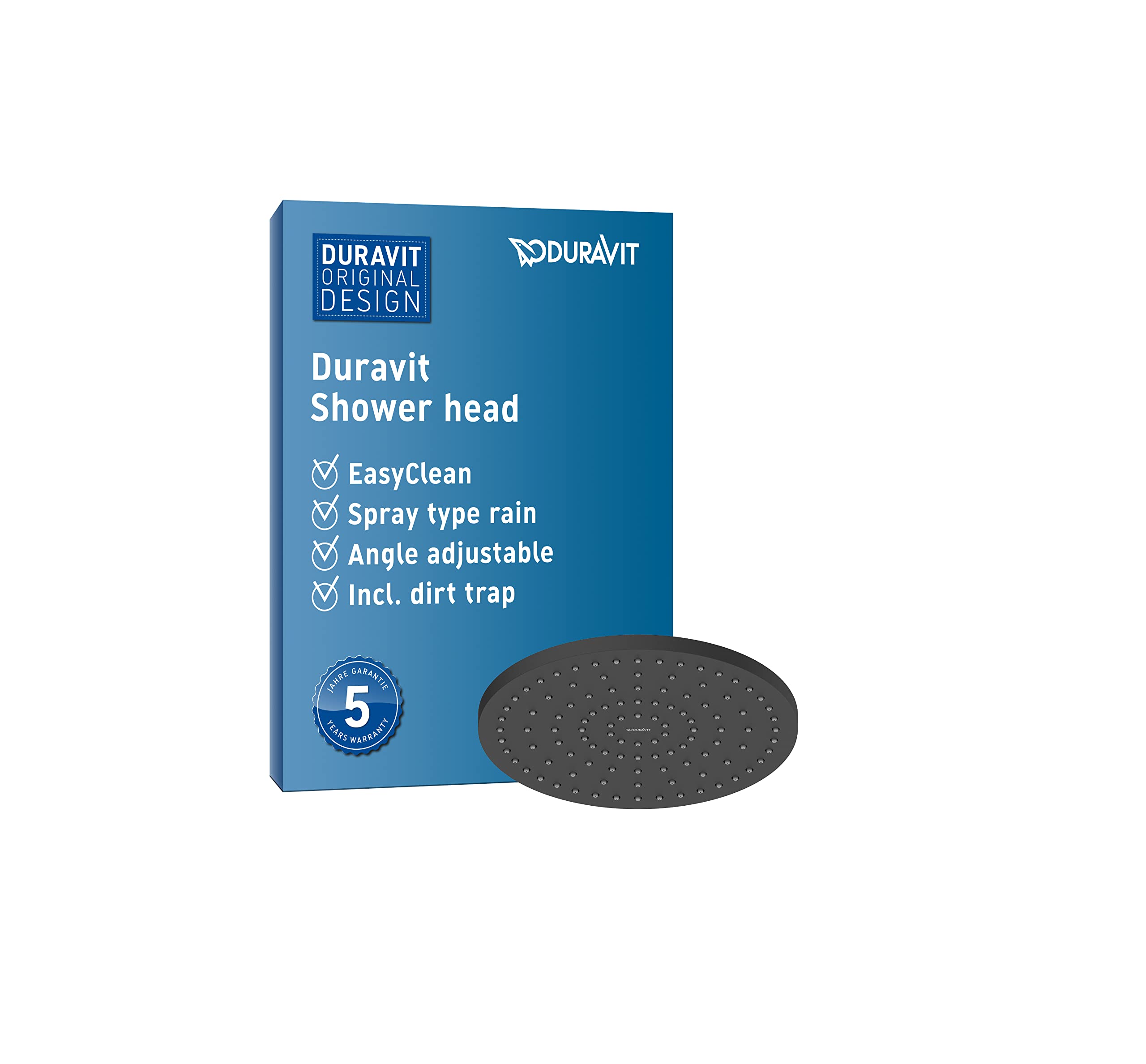 duravit-universal-pomme-de-douche-250-mm-noir-mat-jet-rain image 1