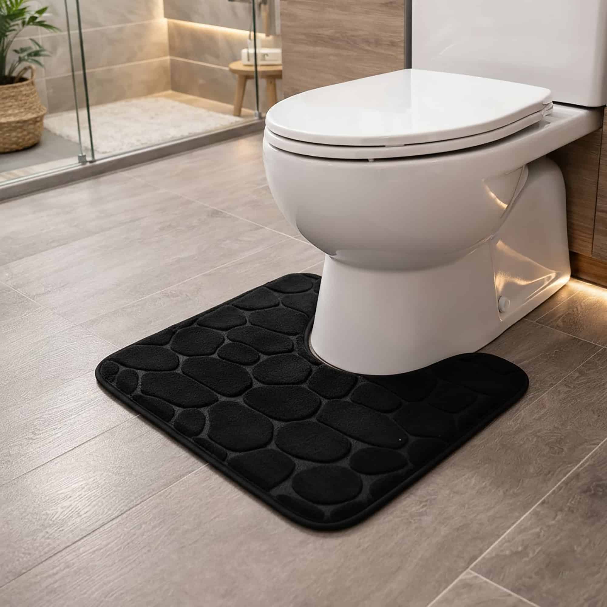 evideco-tapis-contour-wc-noir-galets-m-moire-45x50-lavable image 2