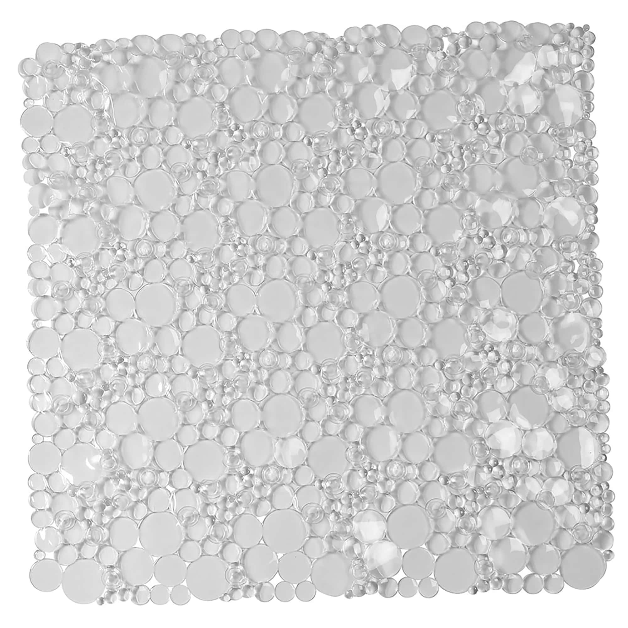 evideco-shower-accessories-tapis-douche-transparent-bulles-50x50-cm image 5
