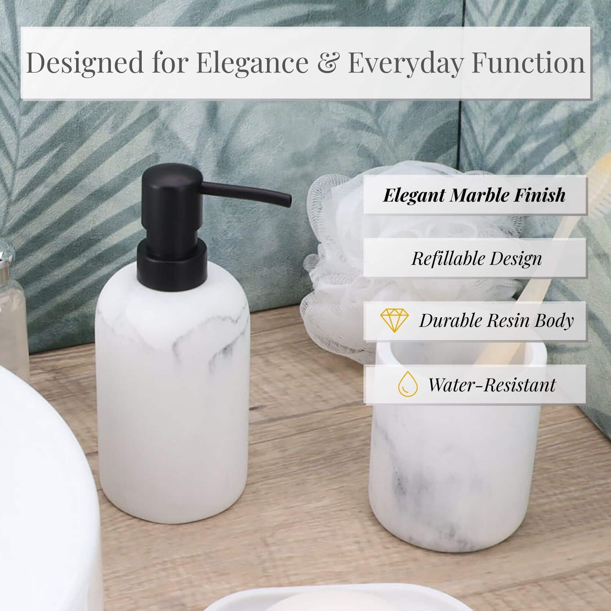 evideco-distributeur-savon-marbre-blanc-r-sine-pompe-noire-10-oz image 5