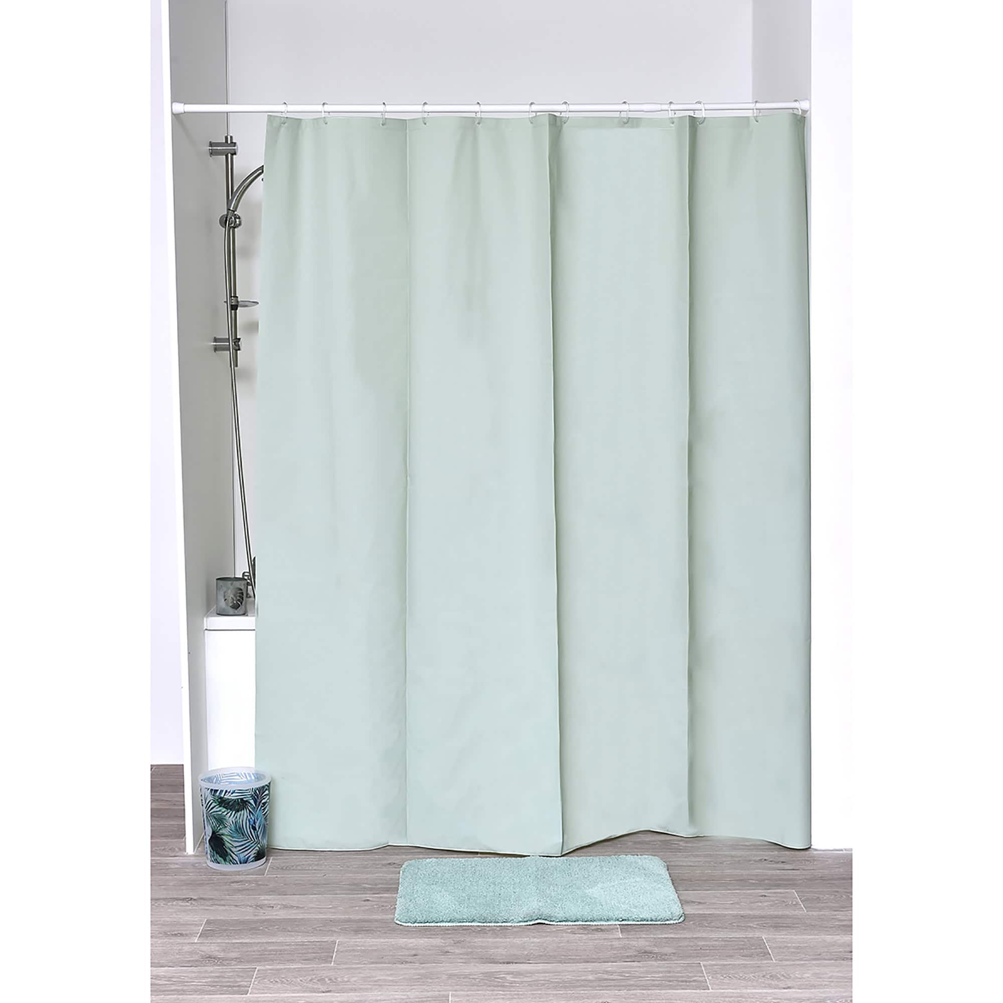 evideco-doublure-rideau-douche-vert-amande-71x79-extra-long image 7