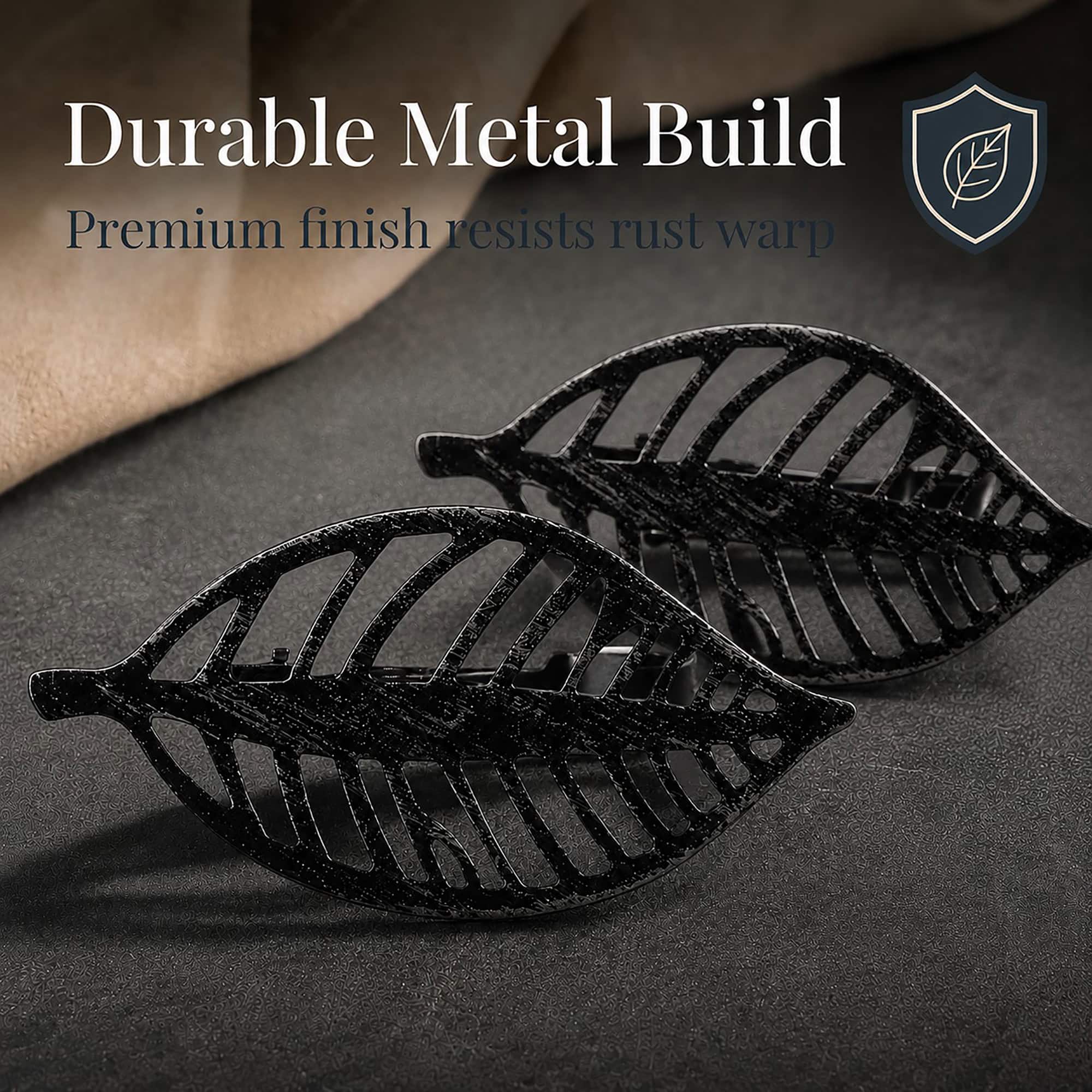 evideco-home-accessories-embrasse-rideau-feuille-noire-lot-2-m-tal image 6
