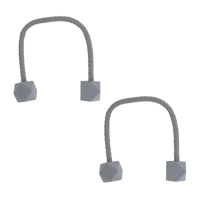 evideco-home-accessories-lot-2-embrasses-rideaux-gris-flexibles image 1