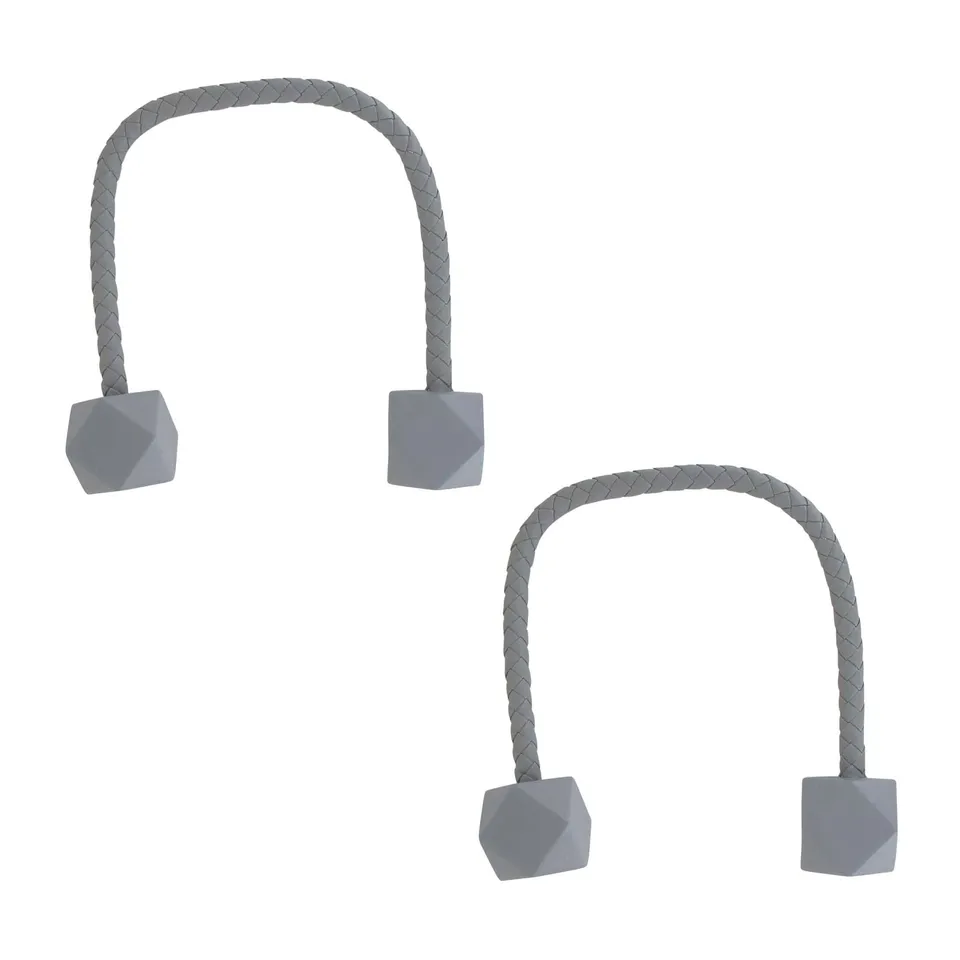 evideco-home-accessories-lot-2-embrasses-rideaux-gris-flexibles image 1