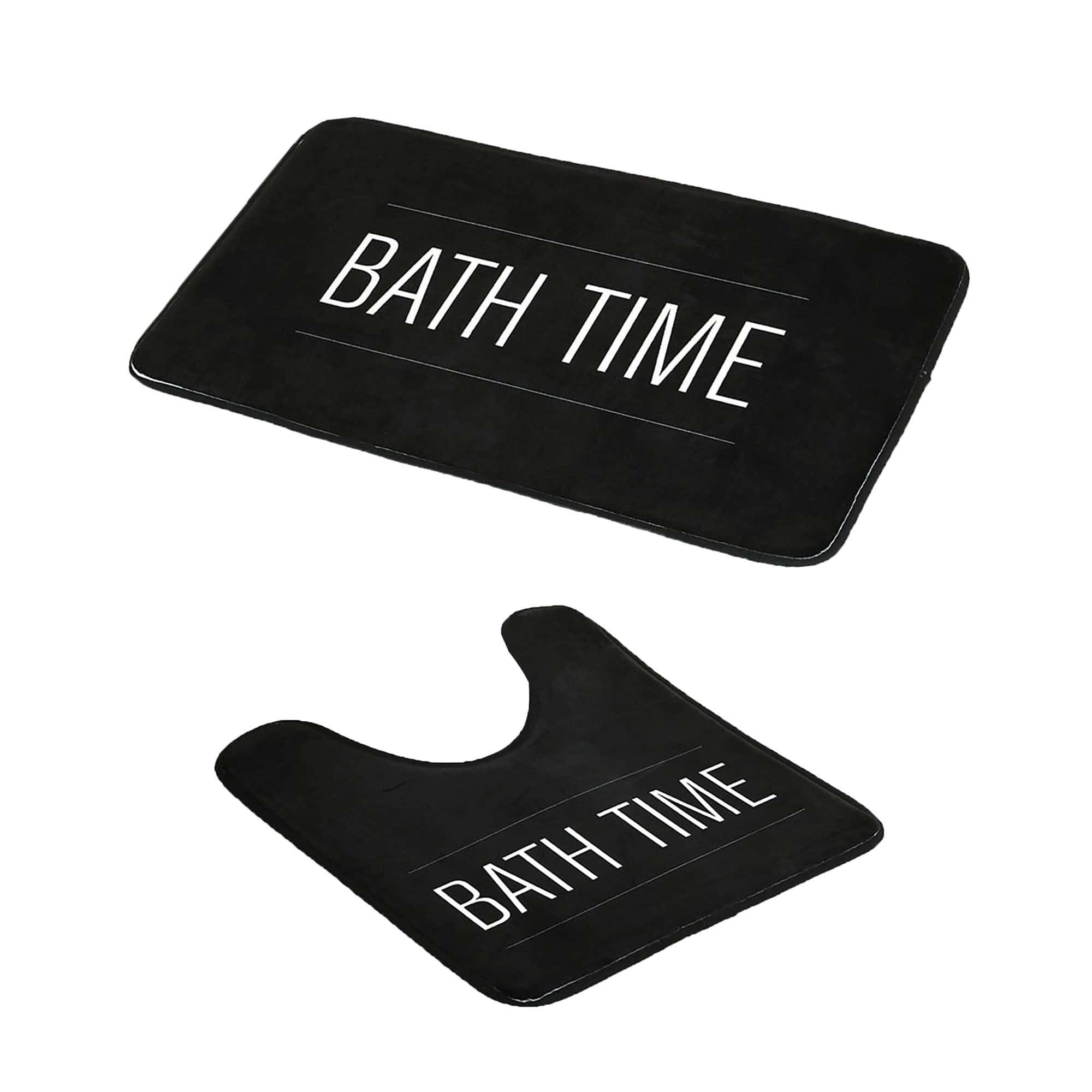 evideco-tapis-bain-microfibre-noir-bath-time-lot-2-antid-rapant image 6