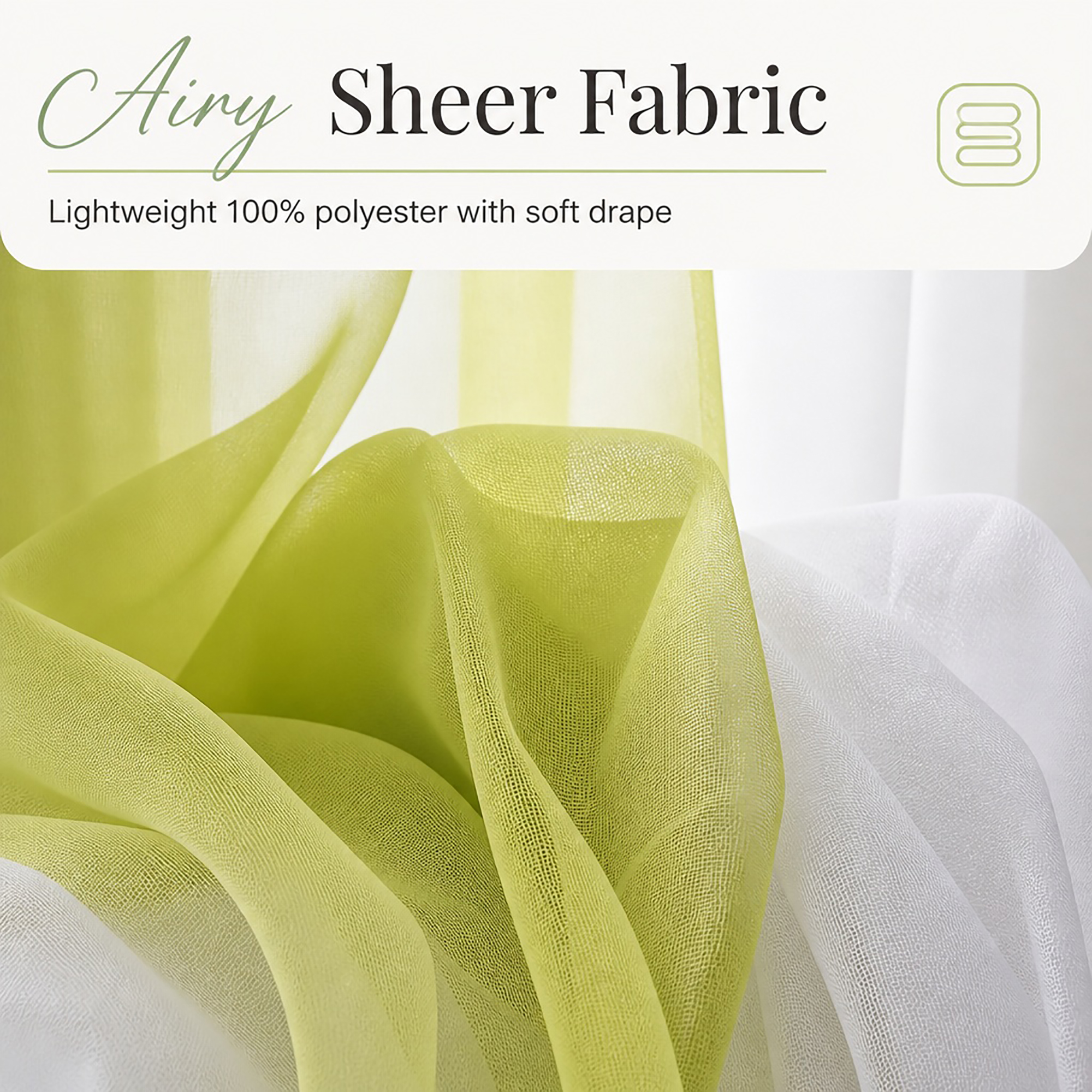 evideco-home-accessories-voilage-vert-lime-blanc-95x55-pouces image 4
