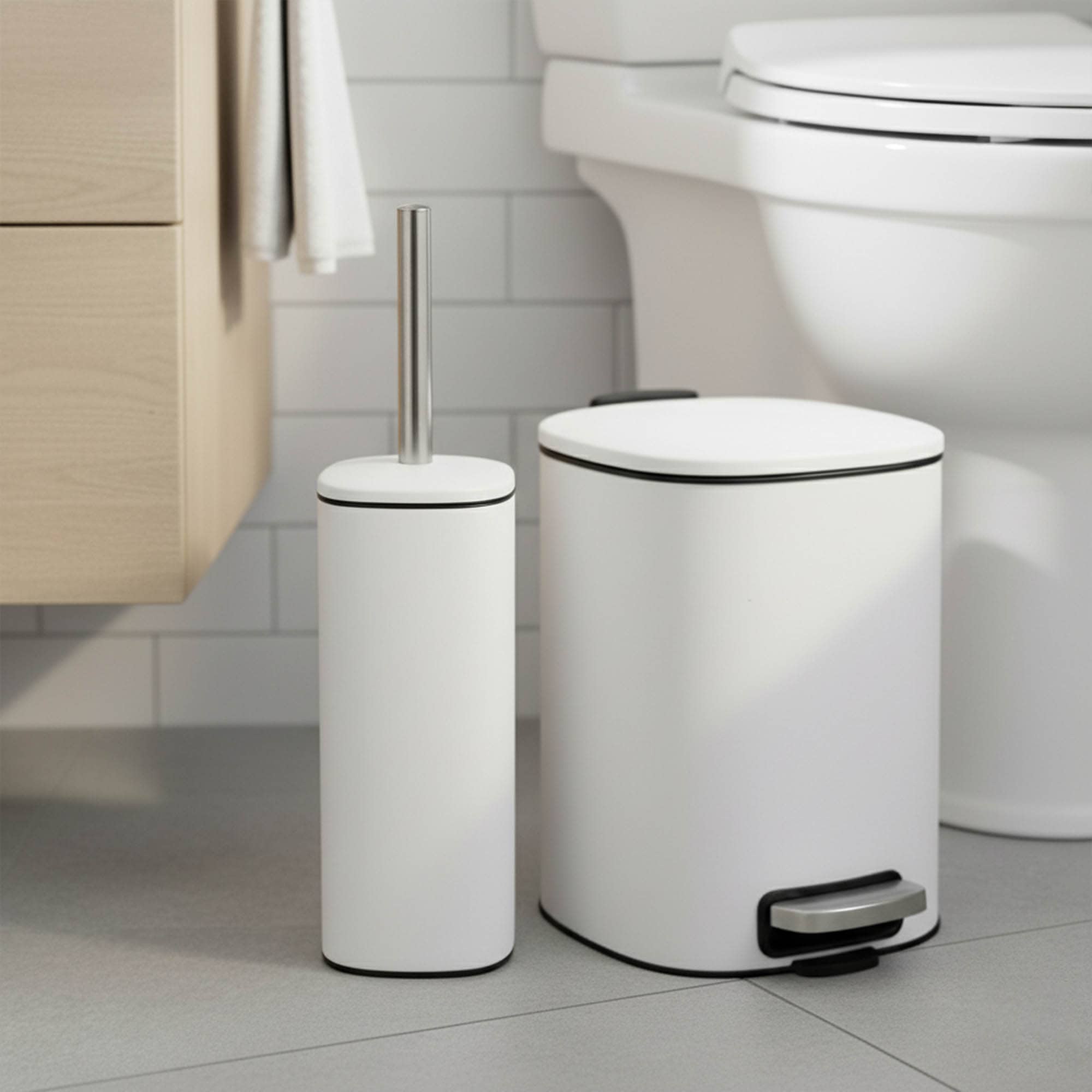 evideco-poubelle-carr-e-blanche-m-tal-5l-p-dale-fermeture-douce image 8