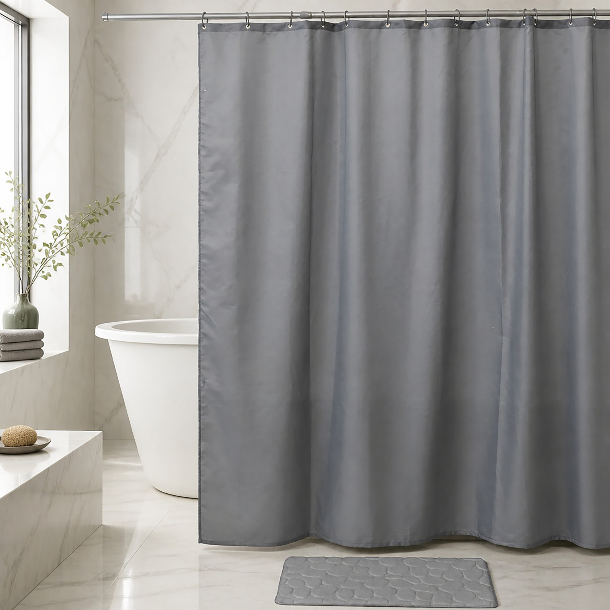evideco-rideau-de-douche-gris-extra-long-200x180-12-anneaux image 7