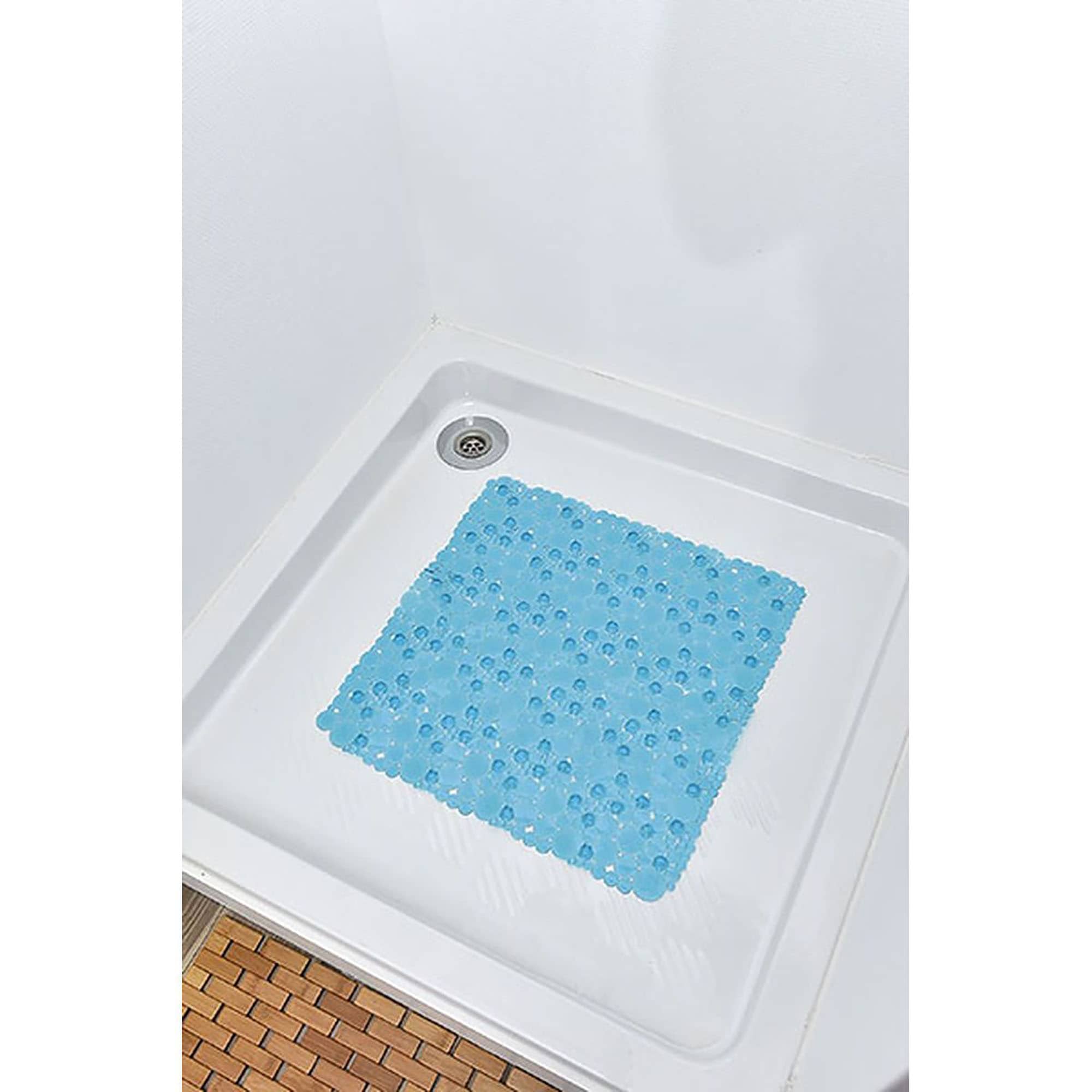 evideco-bubbles-tapis-douche-carr-bleu-aqua-20x20-antid-rapant image 4