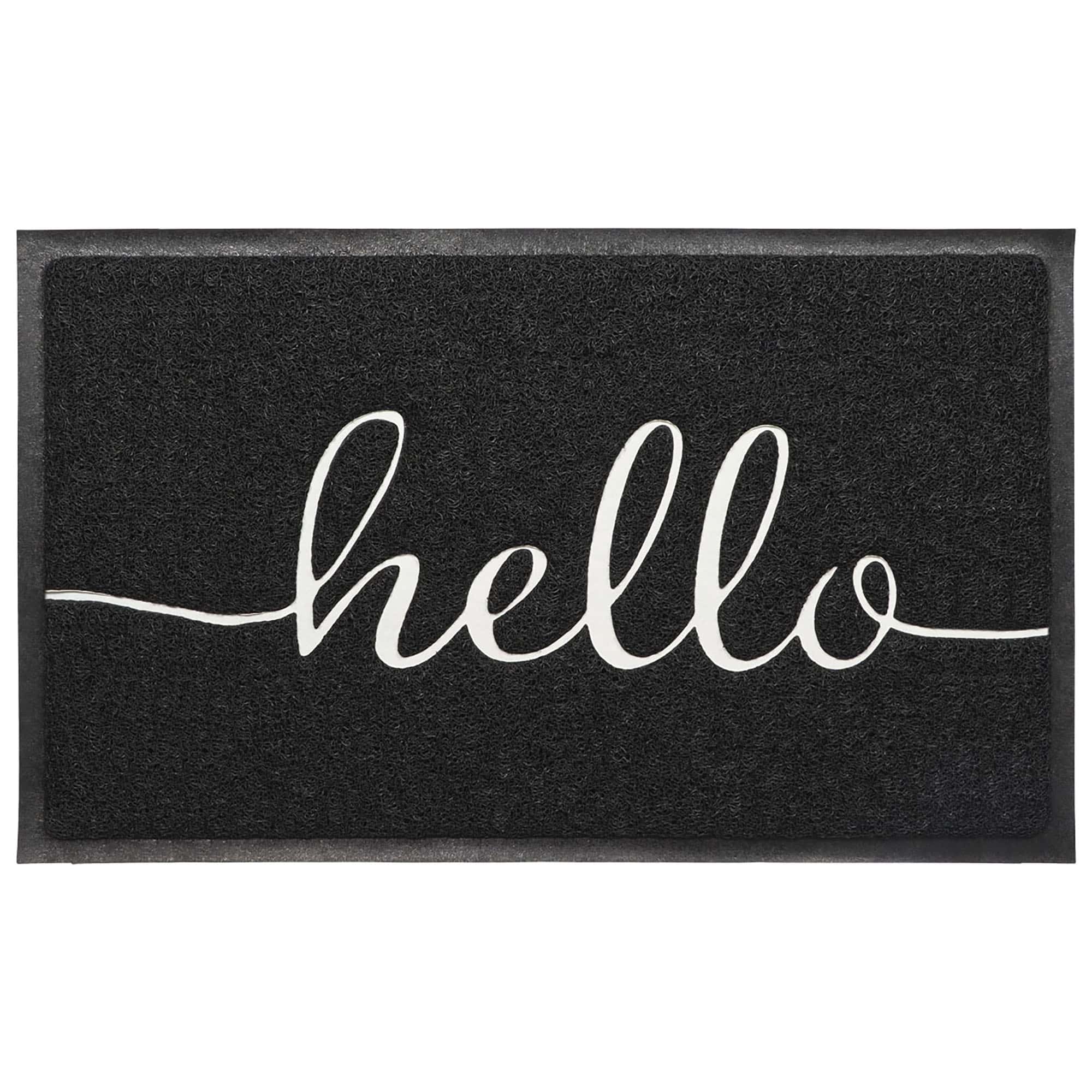 evideco-home-accessories-hello-paillasson-noir-76x46-cm-pvc image 7