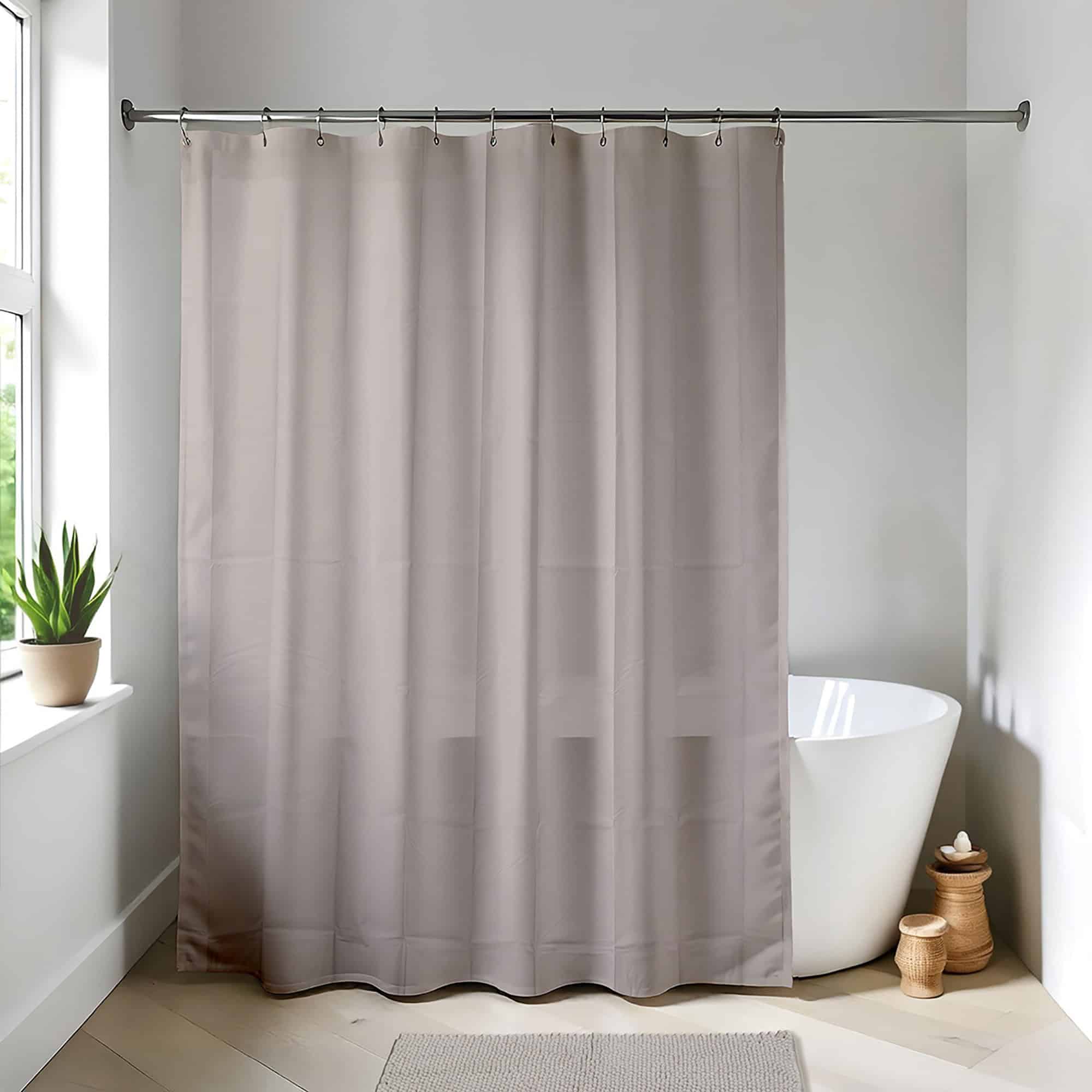 evideco-taupe-rideau-douche-extra-long-imperm-able-180x200 image 1