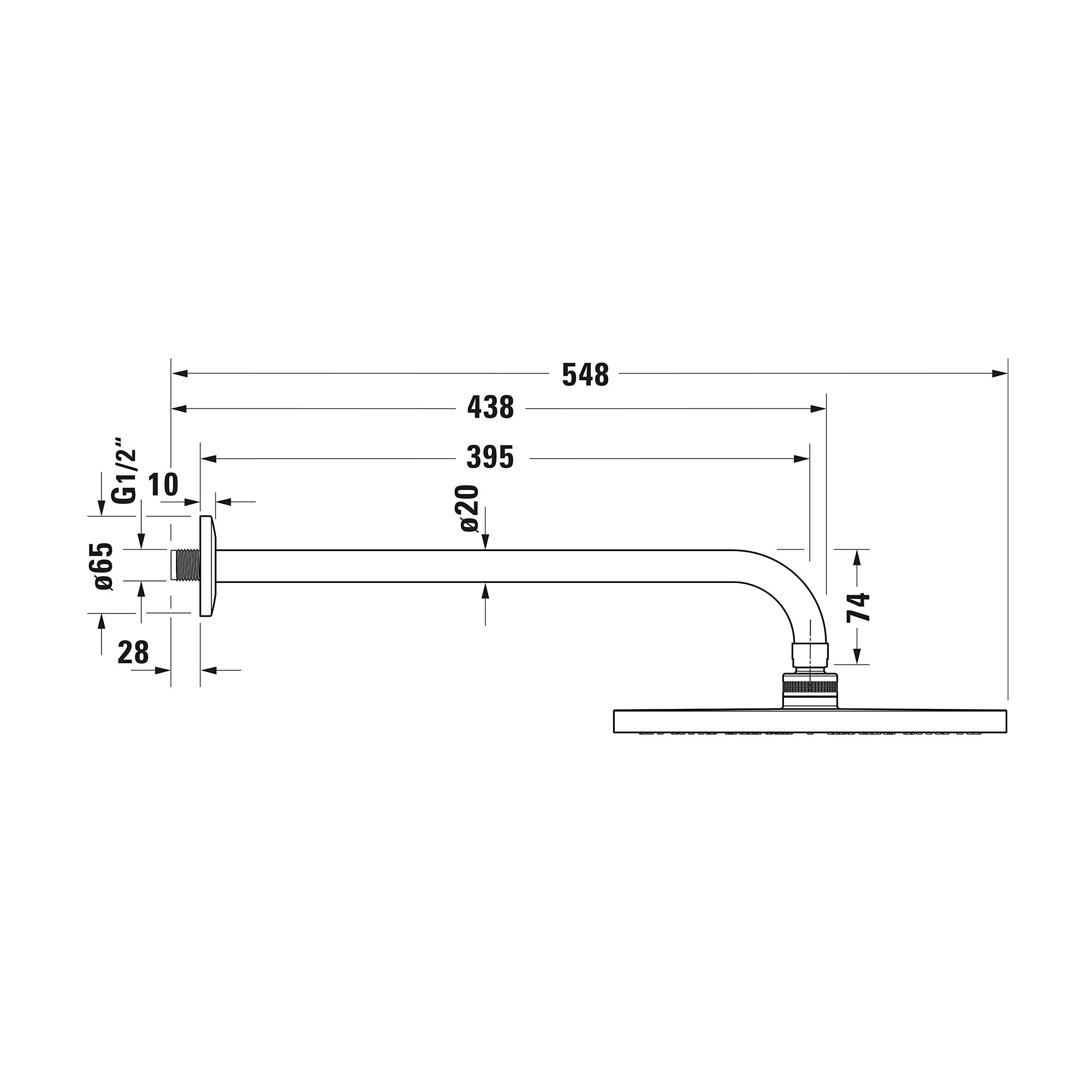 duravit-universal-set-douche-t-te-250-mm-bras-410-mm-chrom image 6
