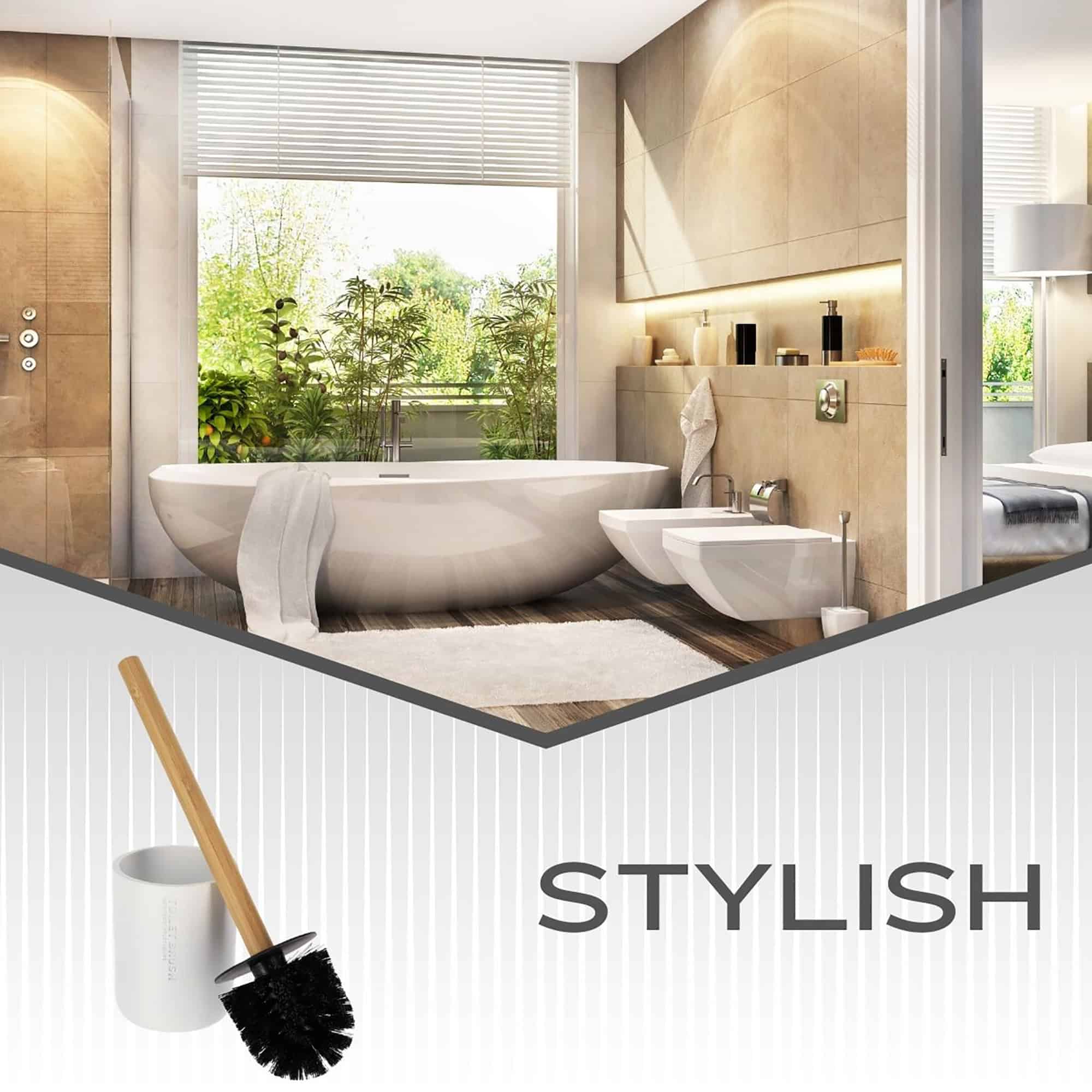 evideco-toilet-seats-brosse-wc-blanc-mat-bambou-avec-support image 5