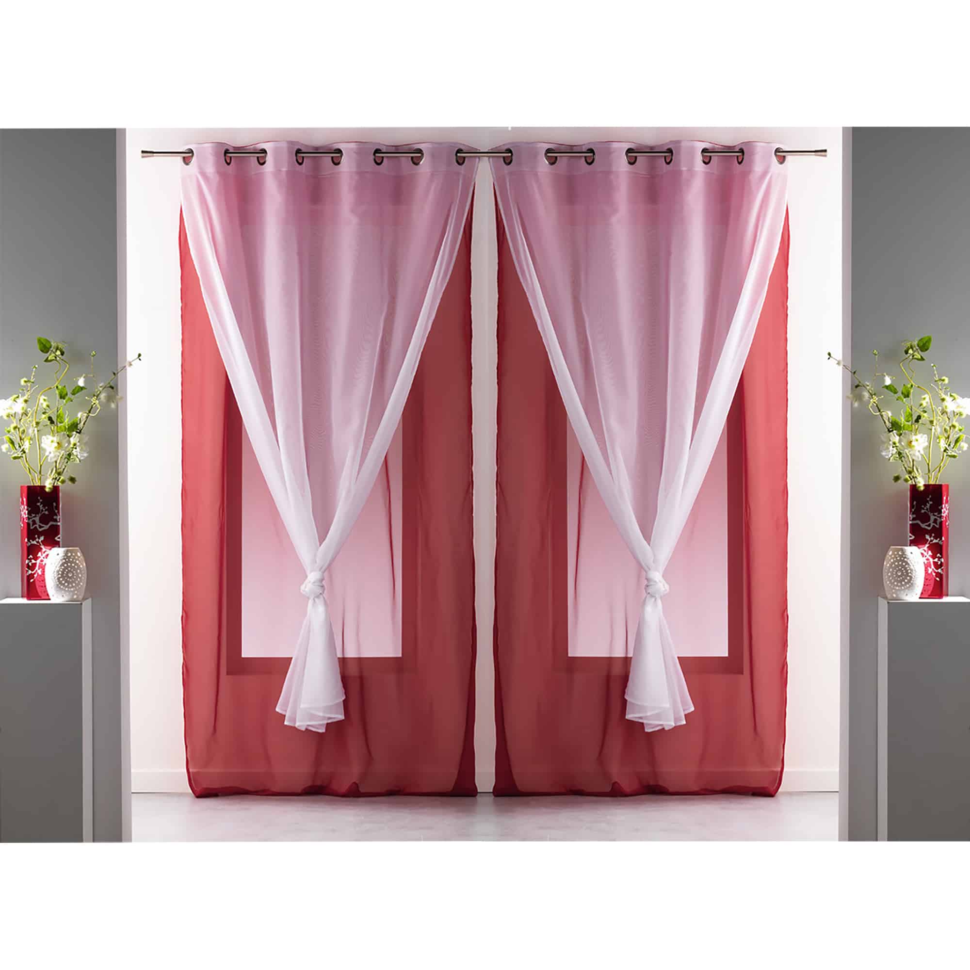 evideco-rideau-voilage-rouge-blanc-double-lot-de-2-240x140 image 1