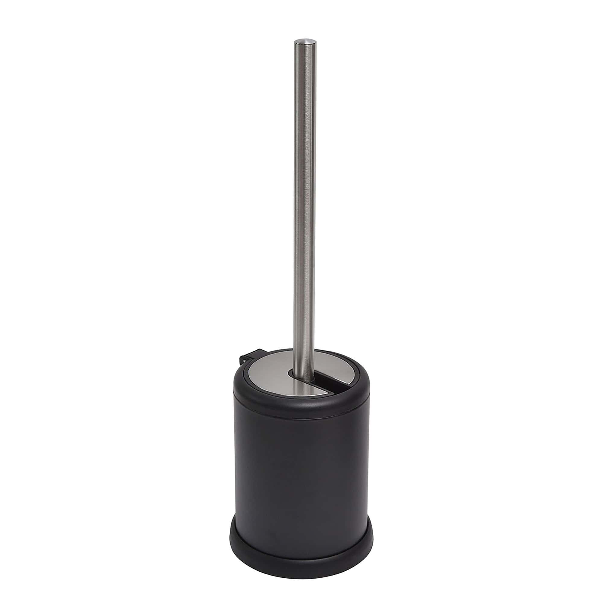 evideco-brosse-wc-noire-inox-couvercle-compact image 7