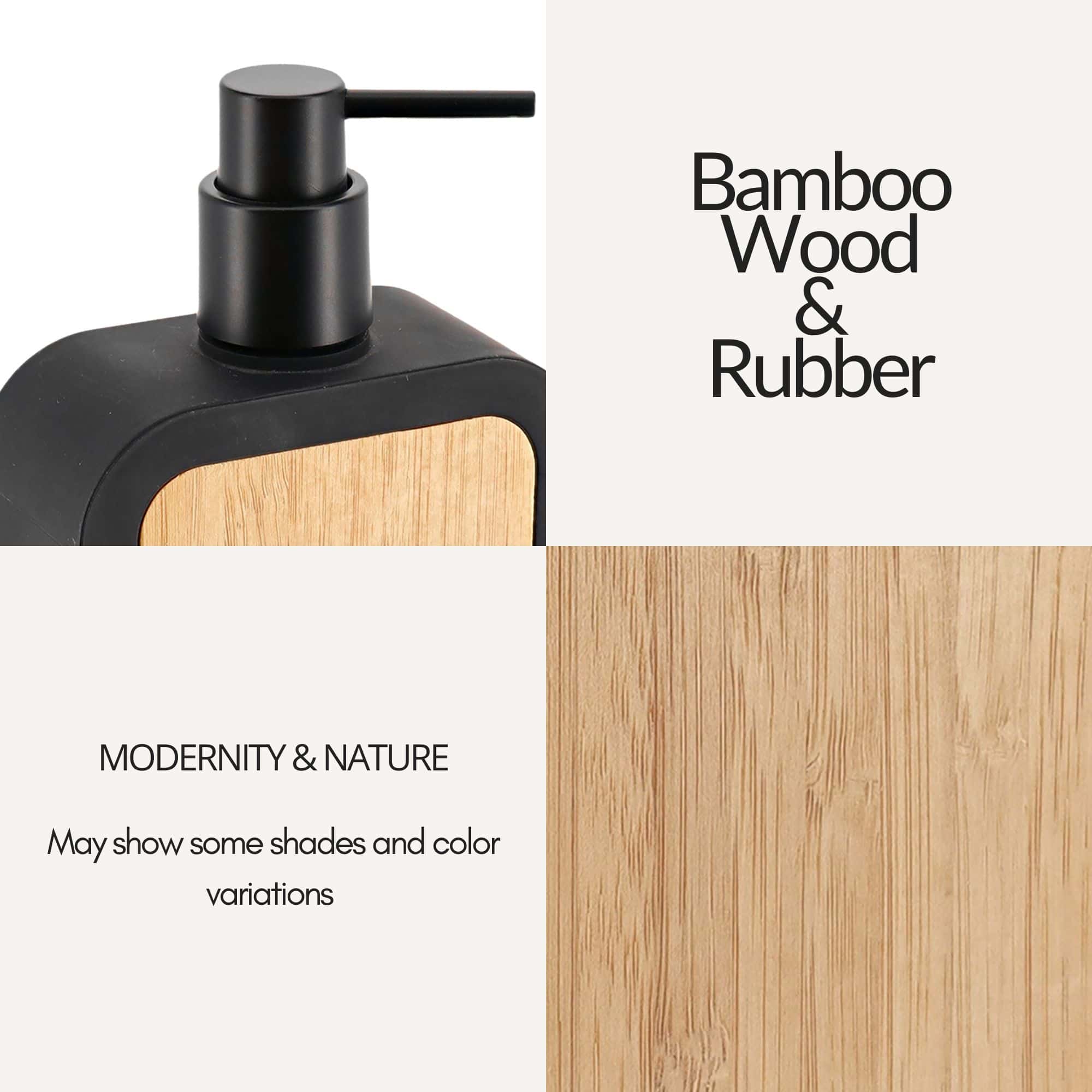 evideco-bathroom-accessories-distributeur-savon-noir-bambou-caoutchouc image 6