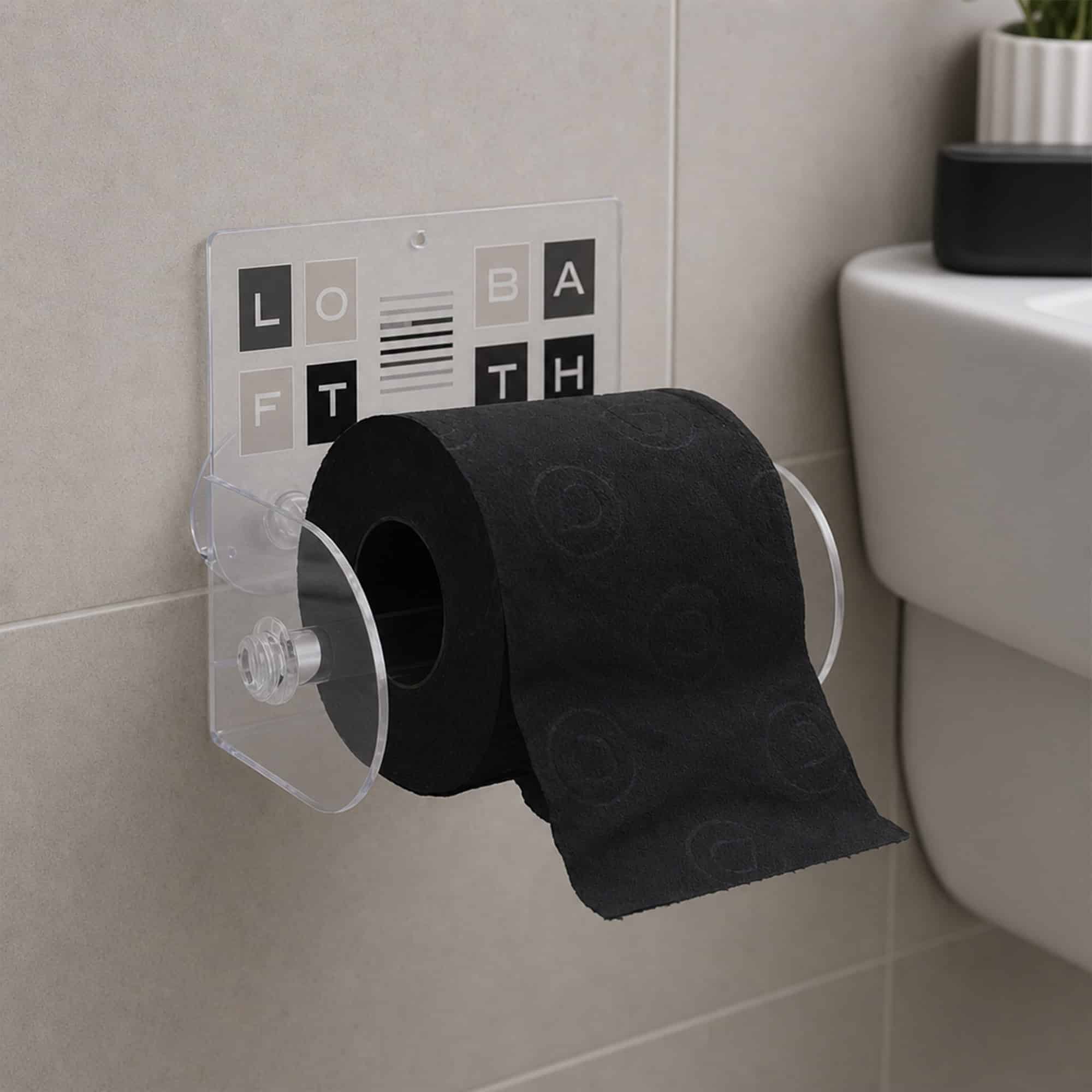 evideco-peace-and-loft-porte-papier-toilette-ventouse-gris image 2