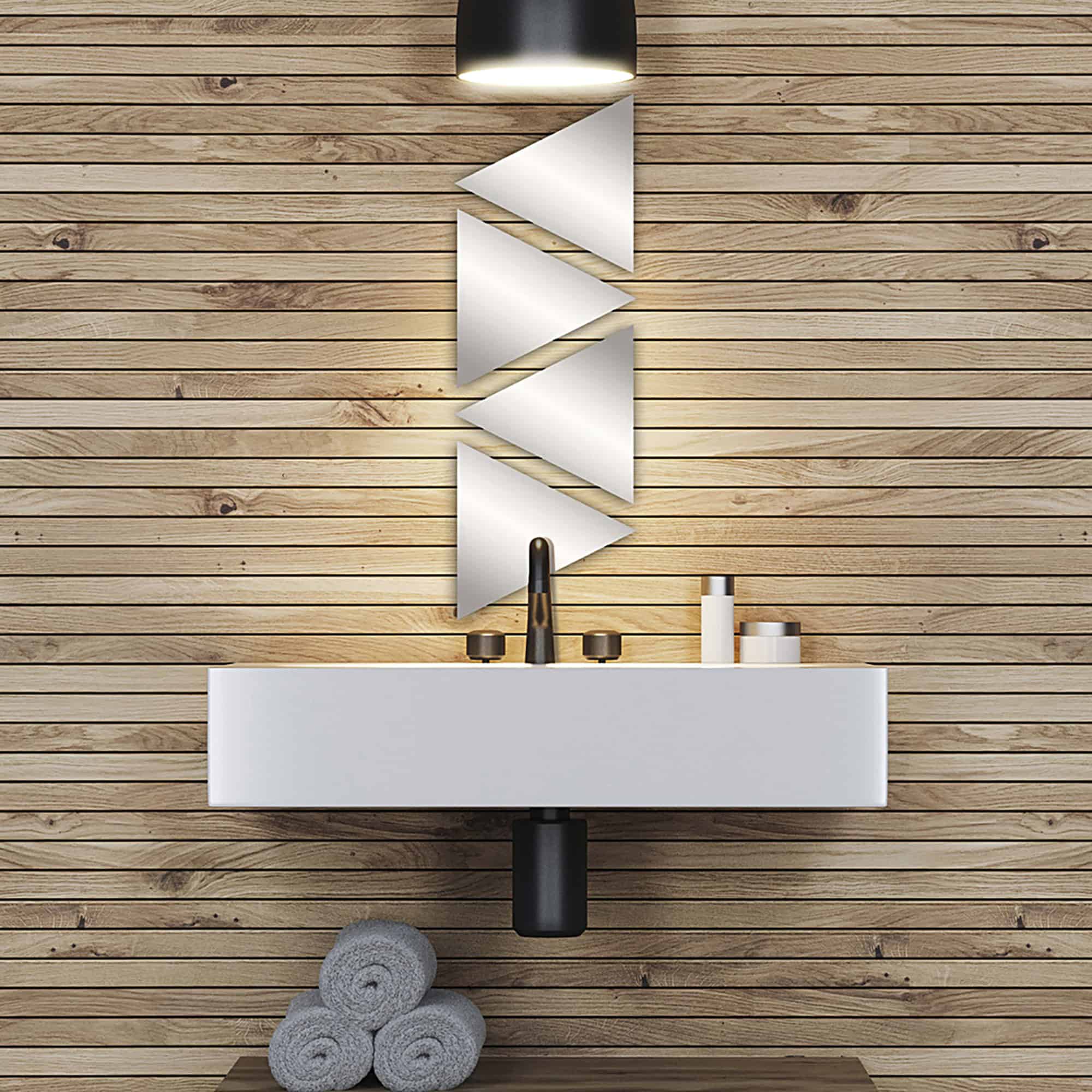 evideco-bathroom-accessories-miroir-adh-sif-triangle-lot-de-4 image 4
