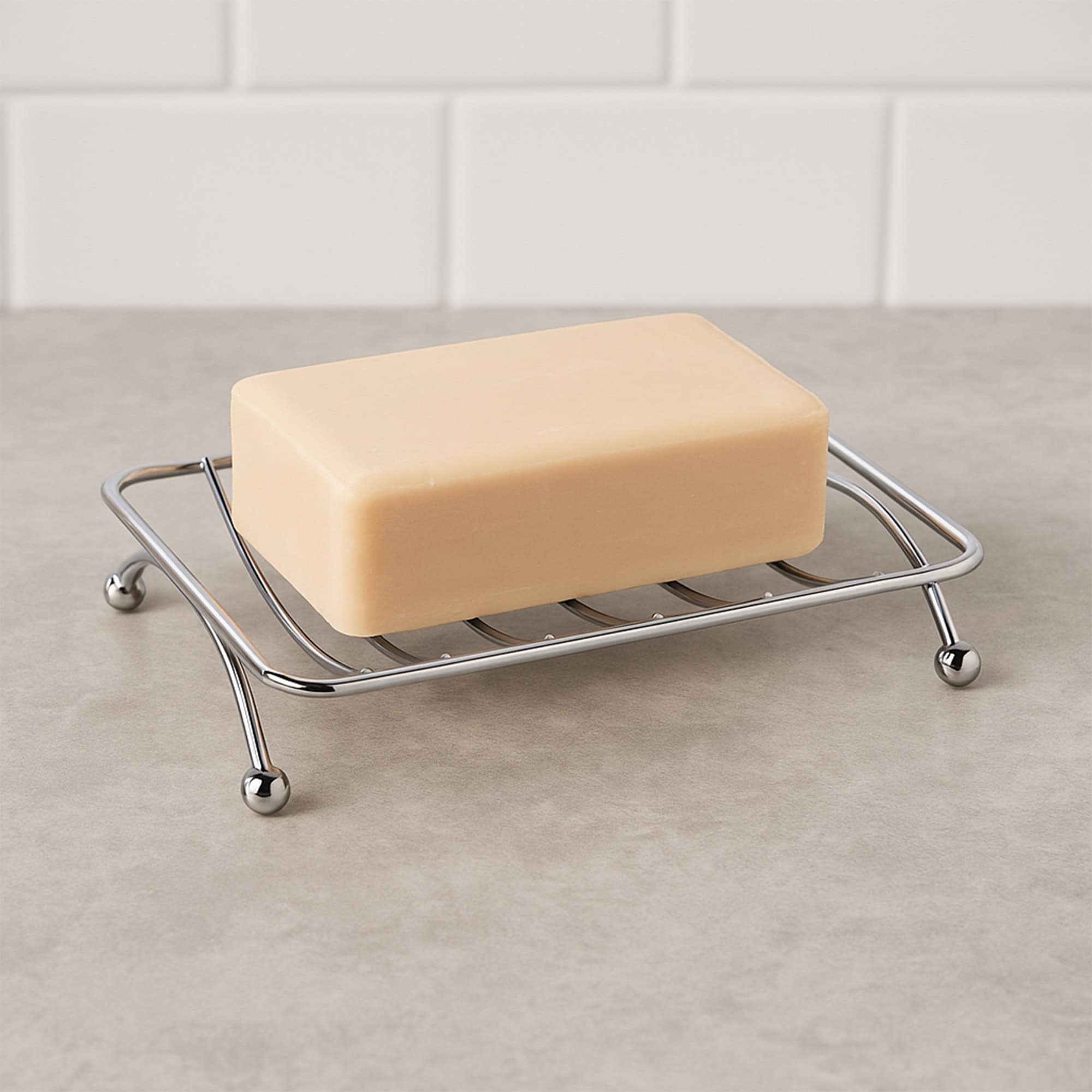 evideco-bathroom-accessories-porte-savon-m-tal-chrom-ajour image 1