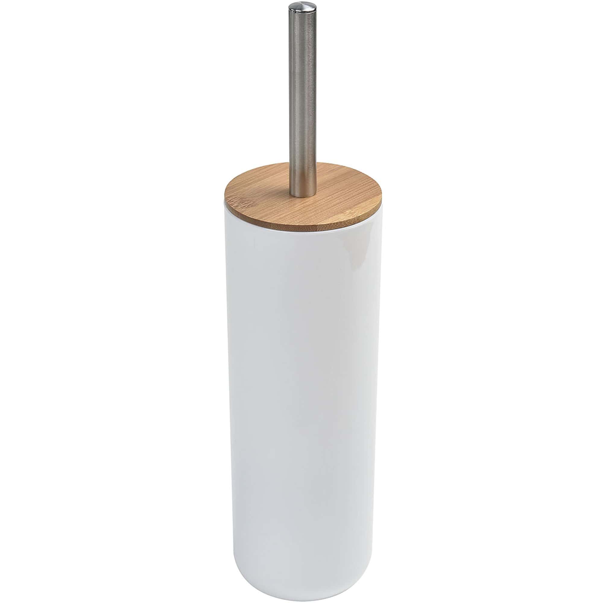 evideco-padang-brosse-wc-blanche-bambou-avec-support image 7