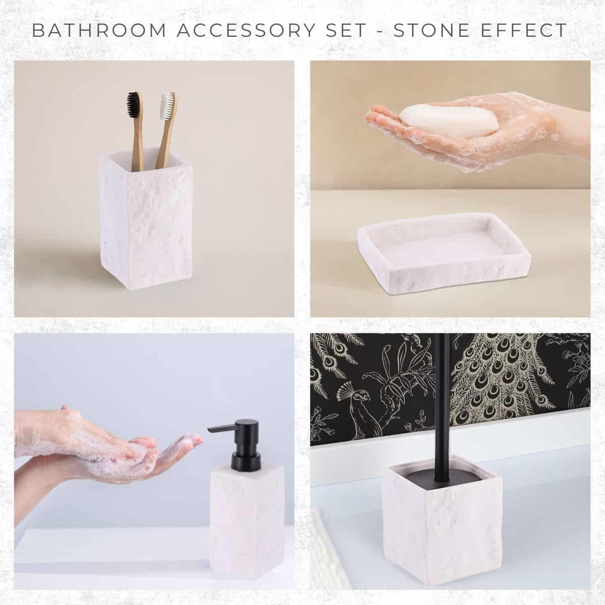 evideco-stone-set-salle-de-bain-blanc-effet-pierre-4-pi-ces image 5