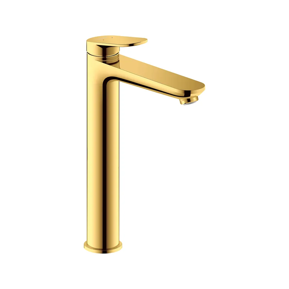 duravit-wave-wa1040002034-mitigeur-lavabo-or-poli-bec-haut image 1