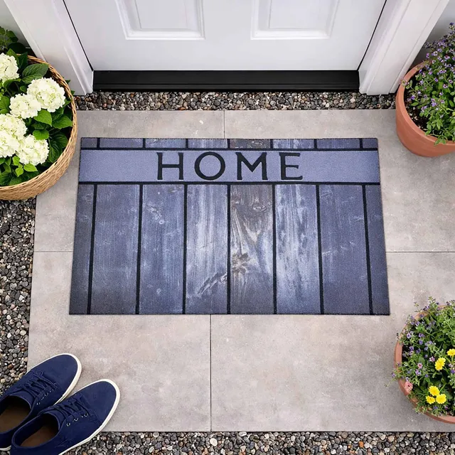 evideco-home-accessories-paillasson-home-bois-caoutchouc-gris-76x46-cm image 1