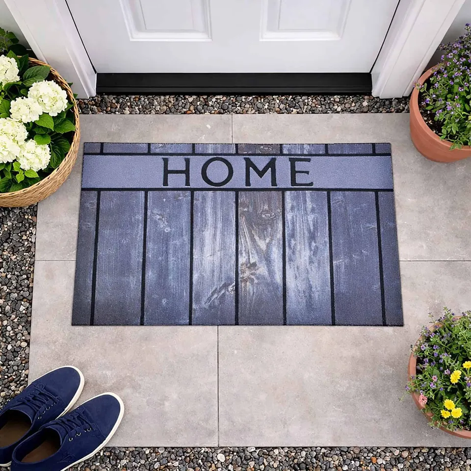evideco-home-accessories-paillasson-home-bois-caoutchouc-gris-76x46-cm image 1