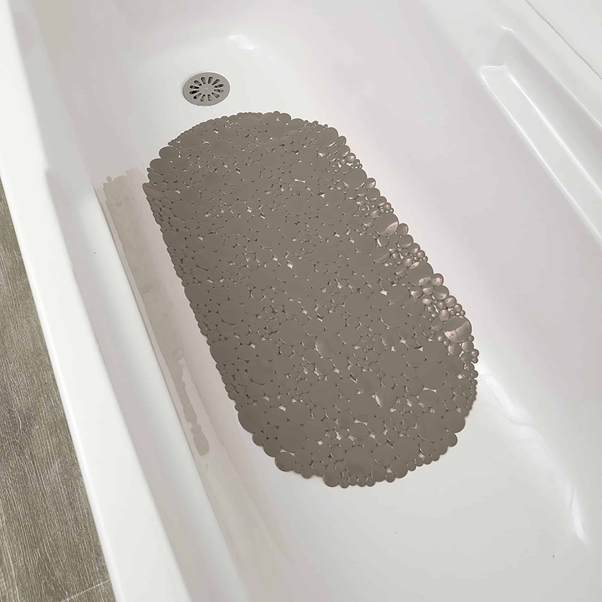 evideco-bubbles-tapis-de-baignoire-ovale-taupe-antid-rapant image 4