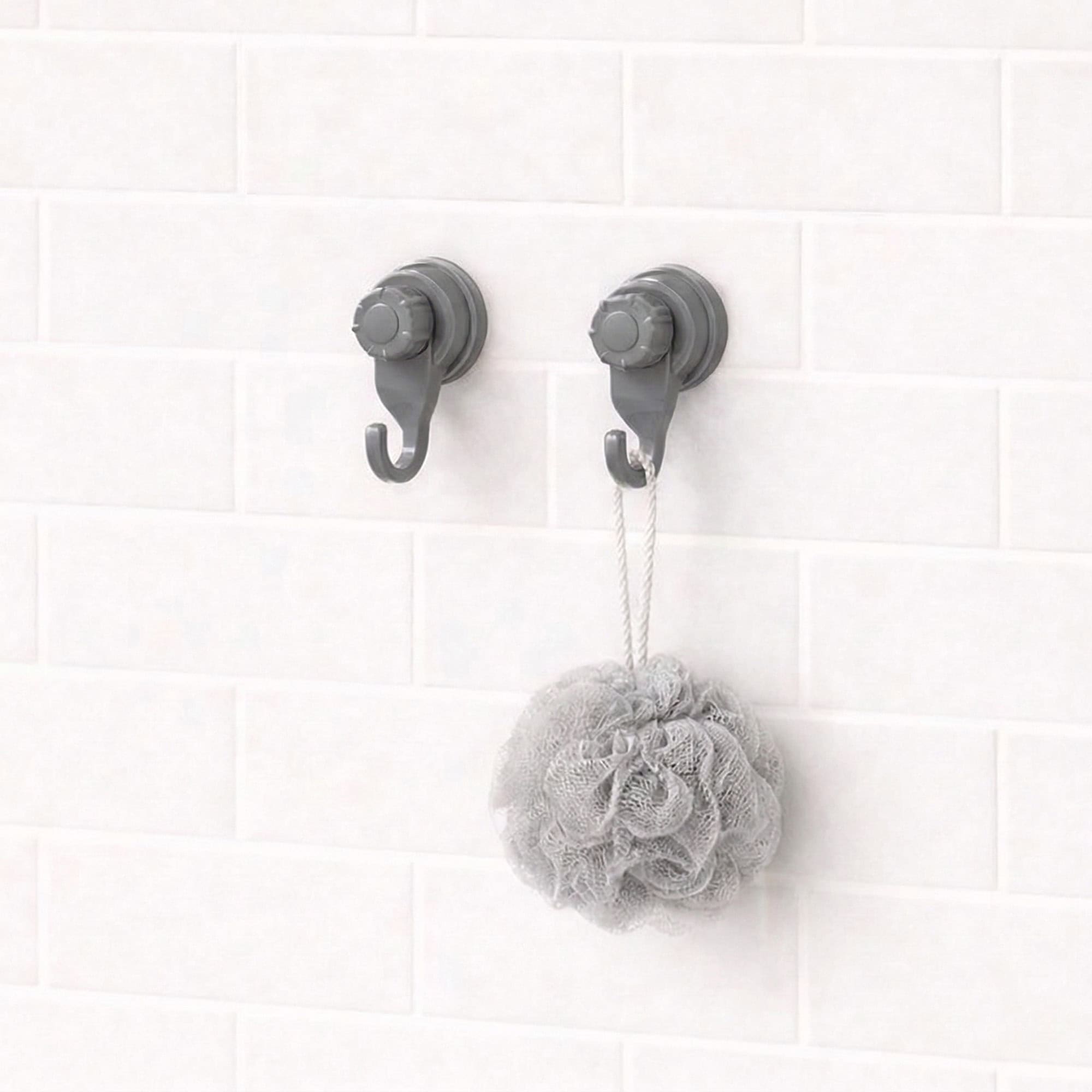 evideco-bathroom-storage-crochets-ventouse-gris-lot-de-2-fixation-forte image 5