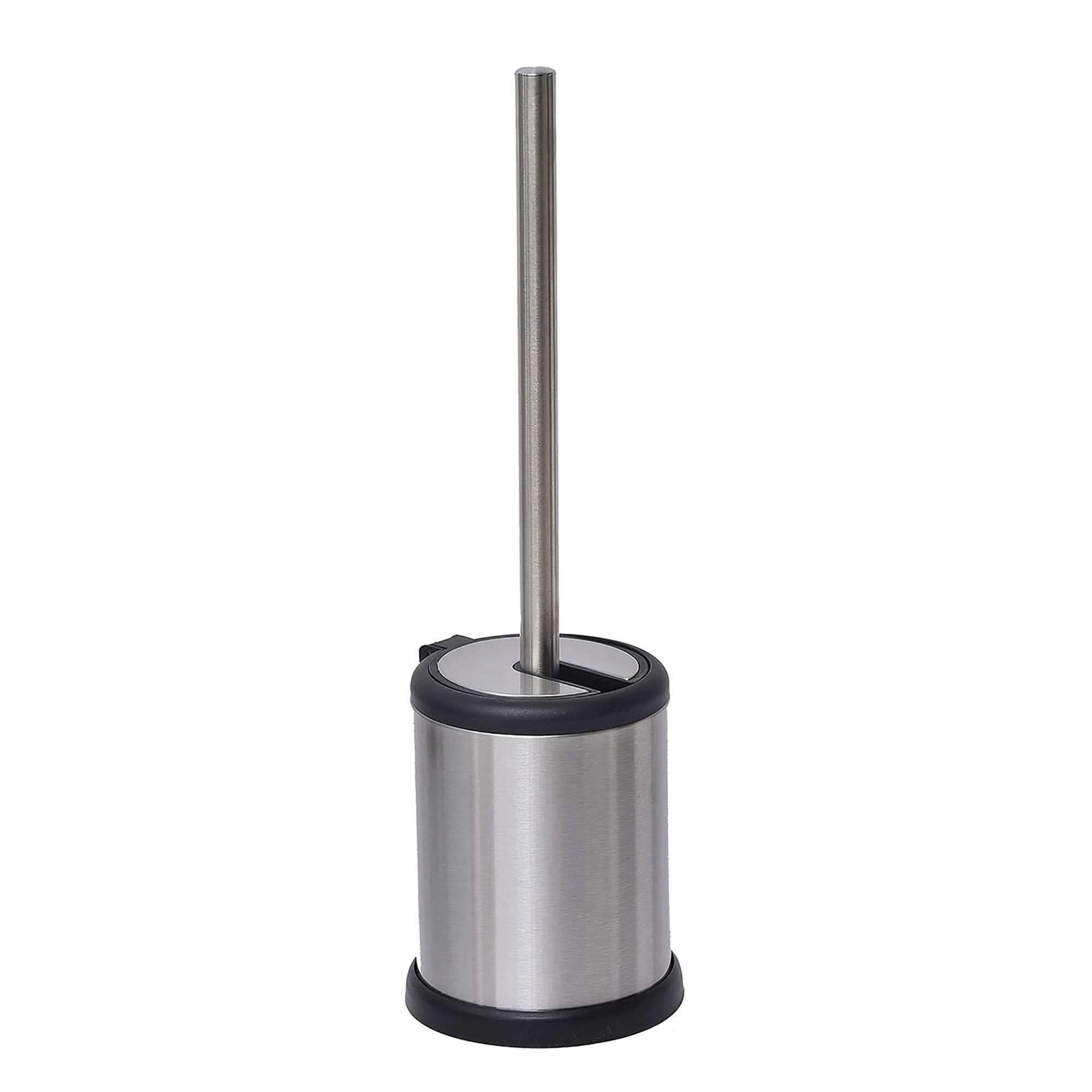 evideco-brosse-wc-chrom-e-manche-inox-couvercle-pliable-compacte image 2