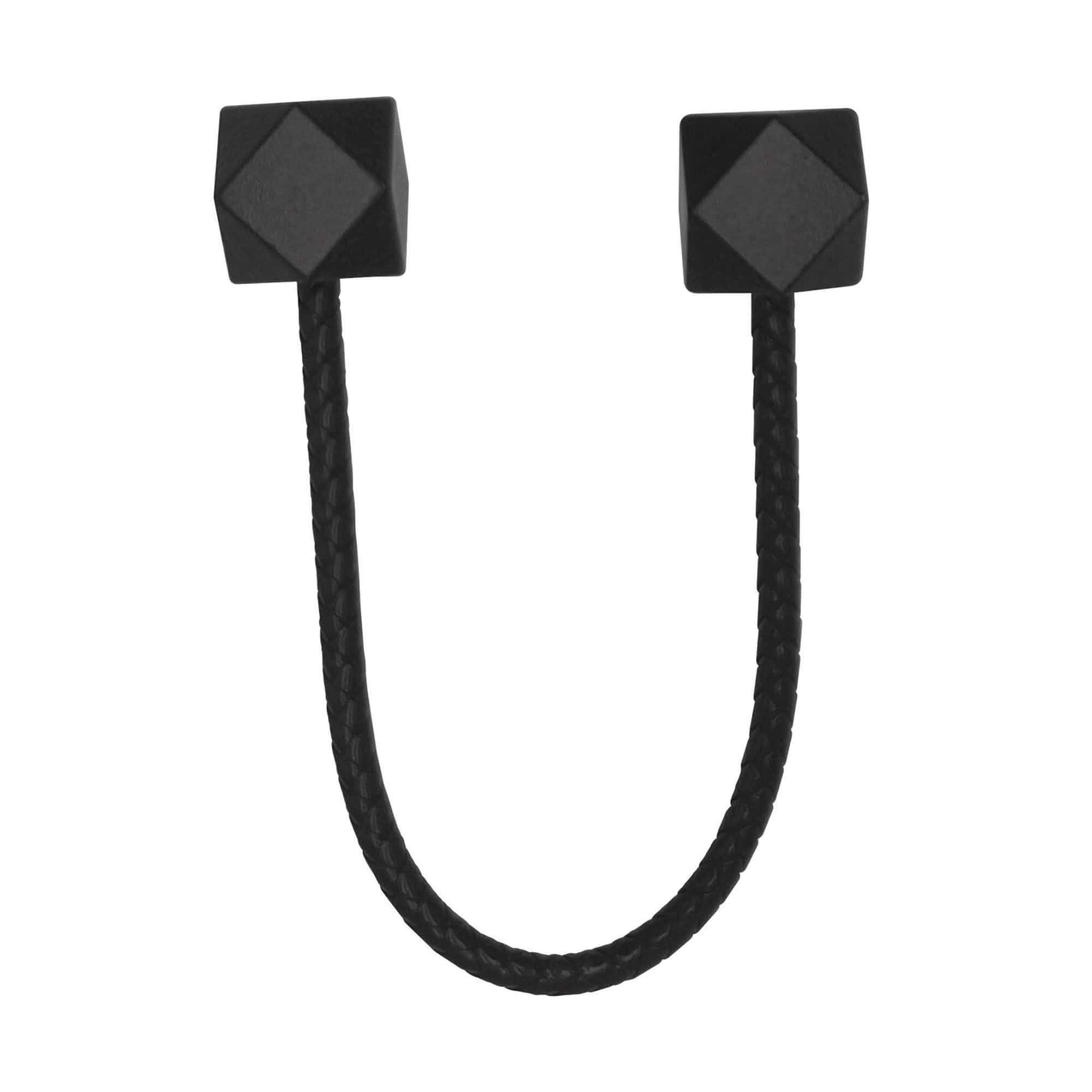 evideco-home-accessories-embrasse-rideau-noir-flexible-avec-embouts-bois image 7
