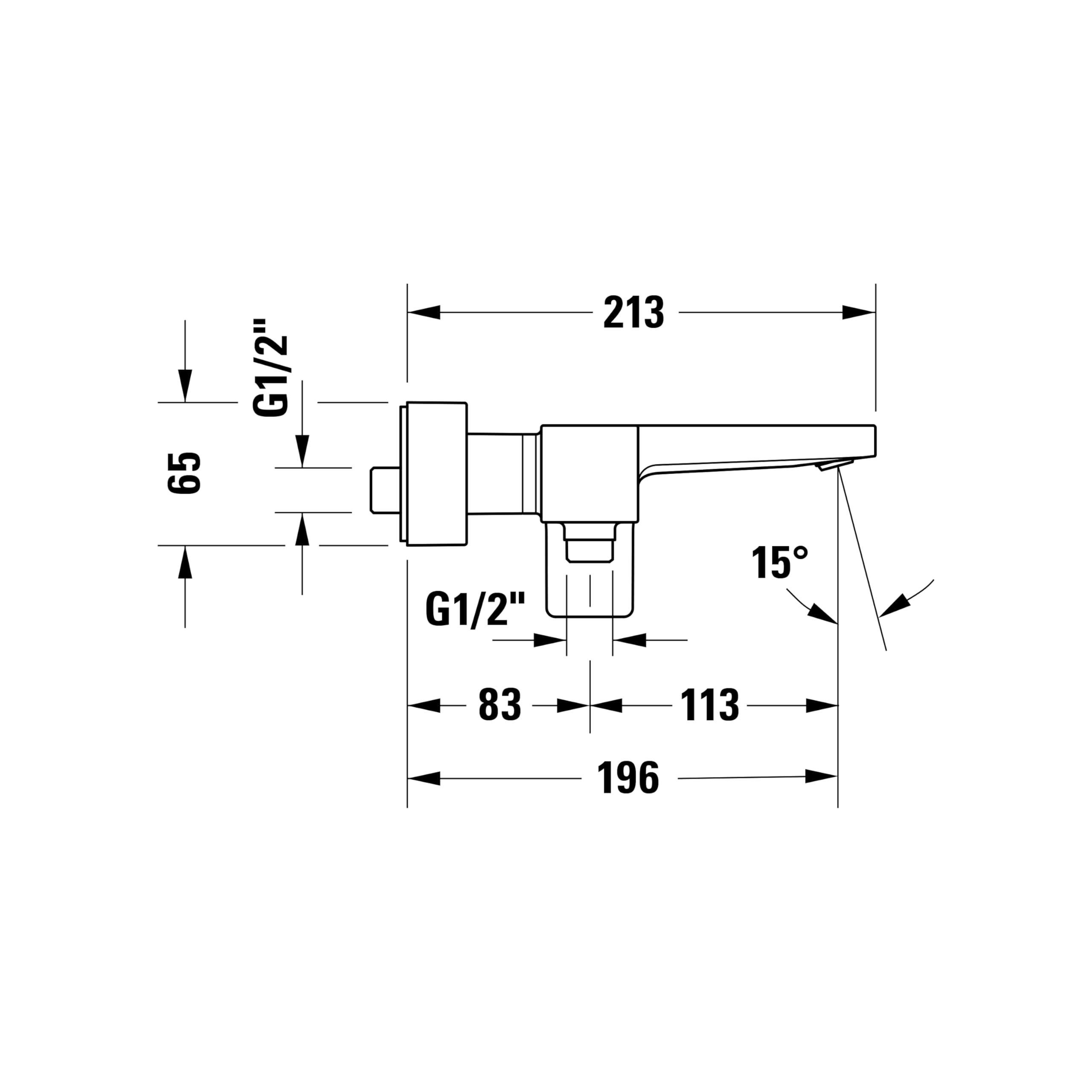 duravit-manhattan-mh5230000010-mitigeur-baignoire-chrome image 4