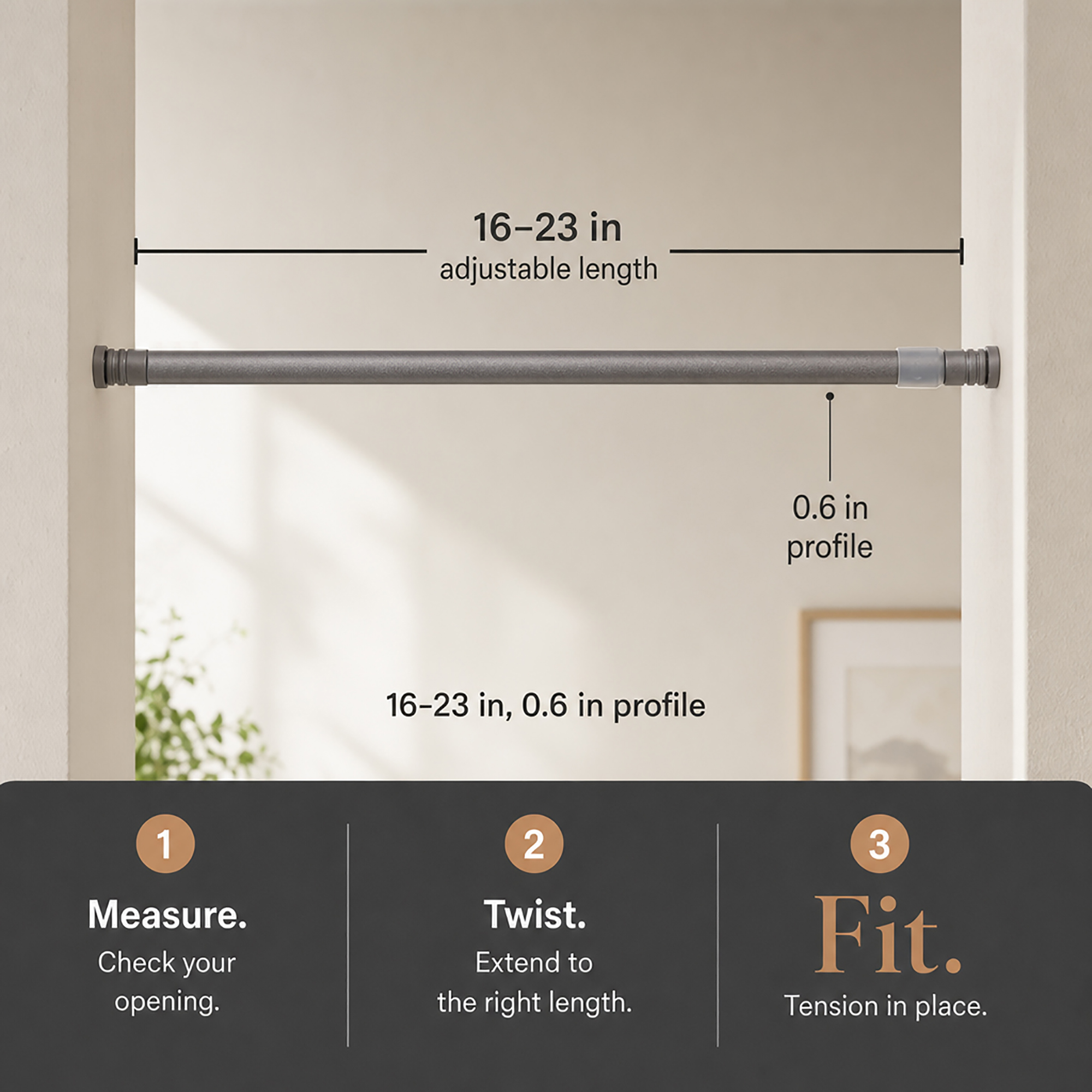 evideco-home-accessories-tringle-extensible-graphite-40-58-cm image 2