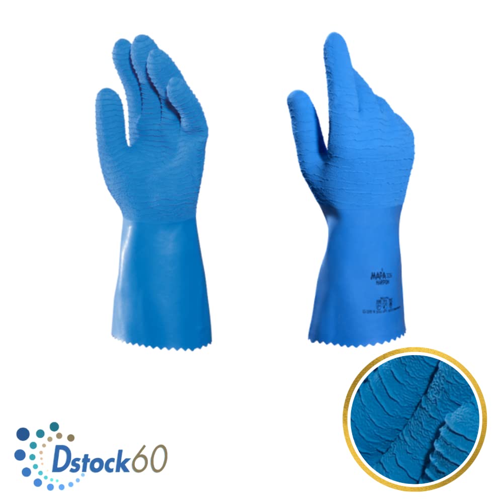 mapa-harpon-326-gants-latex-bleu-taille-6-alimentaire image 2
