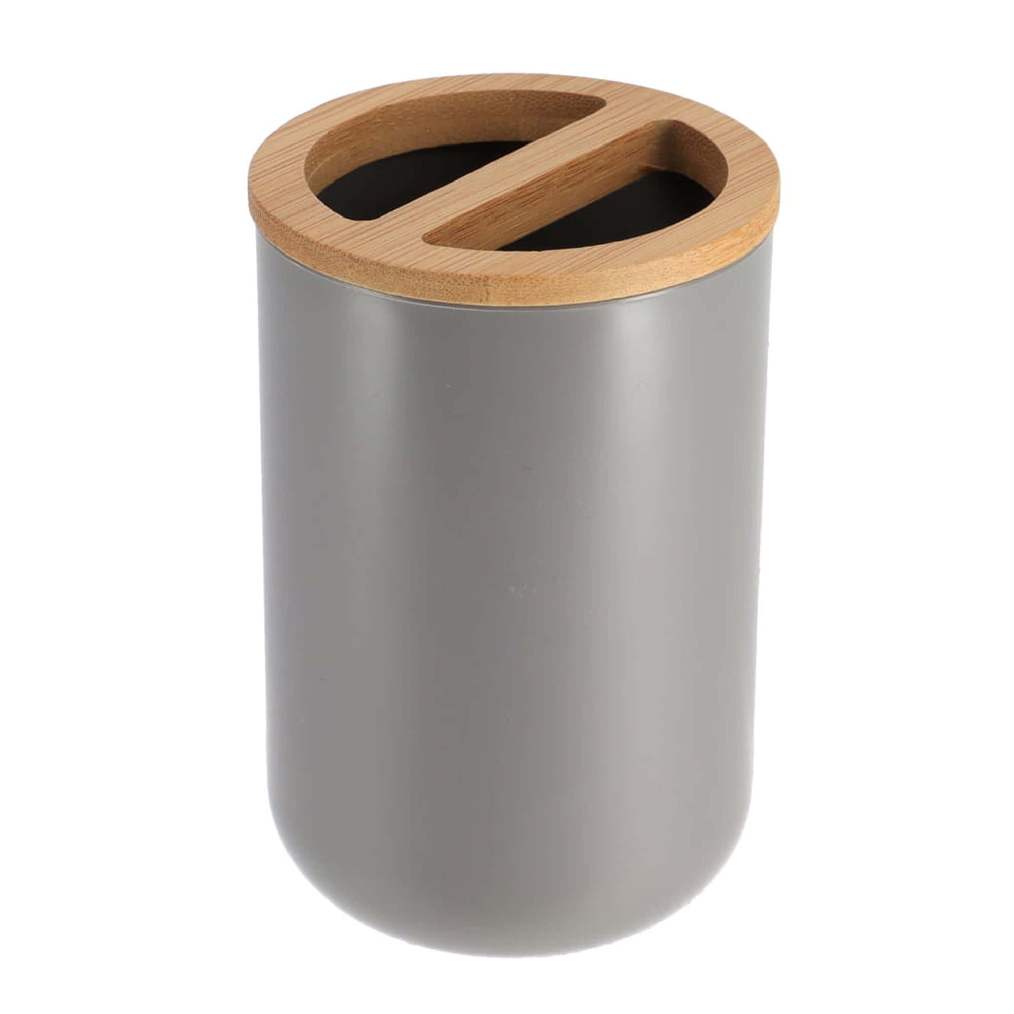 evideco-padang-porte-brosse-dents-gris-bambou-compact image 6