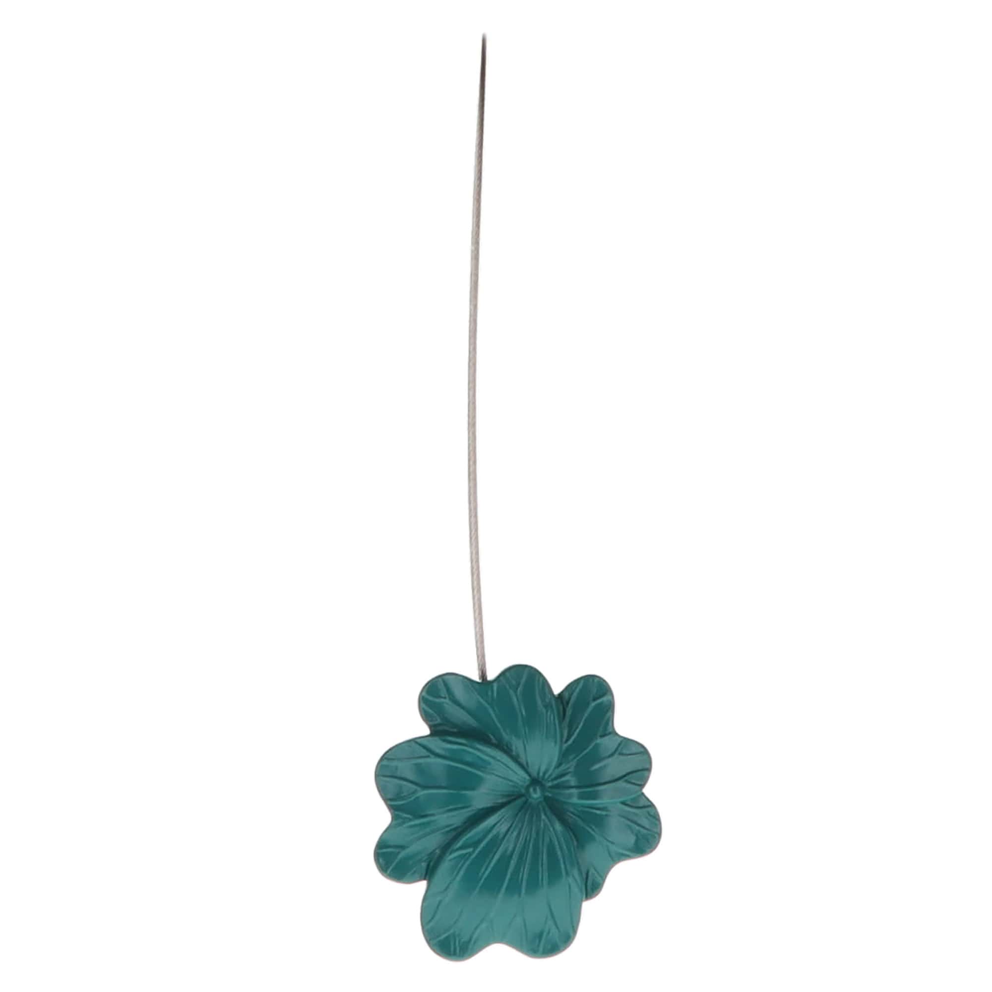 evideco-home-accessories-embrasse-rideau-fleur-vert-fonc-r-sine-magn-tique image 8