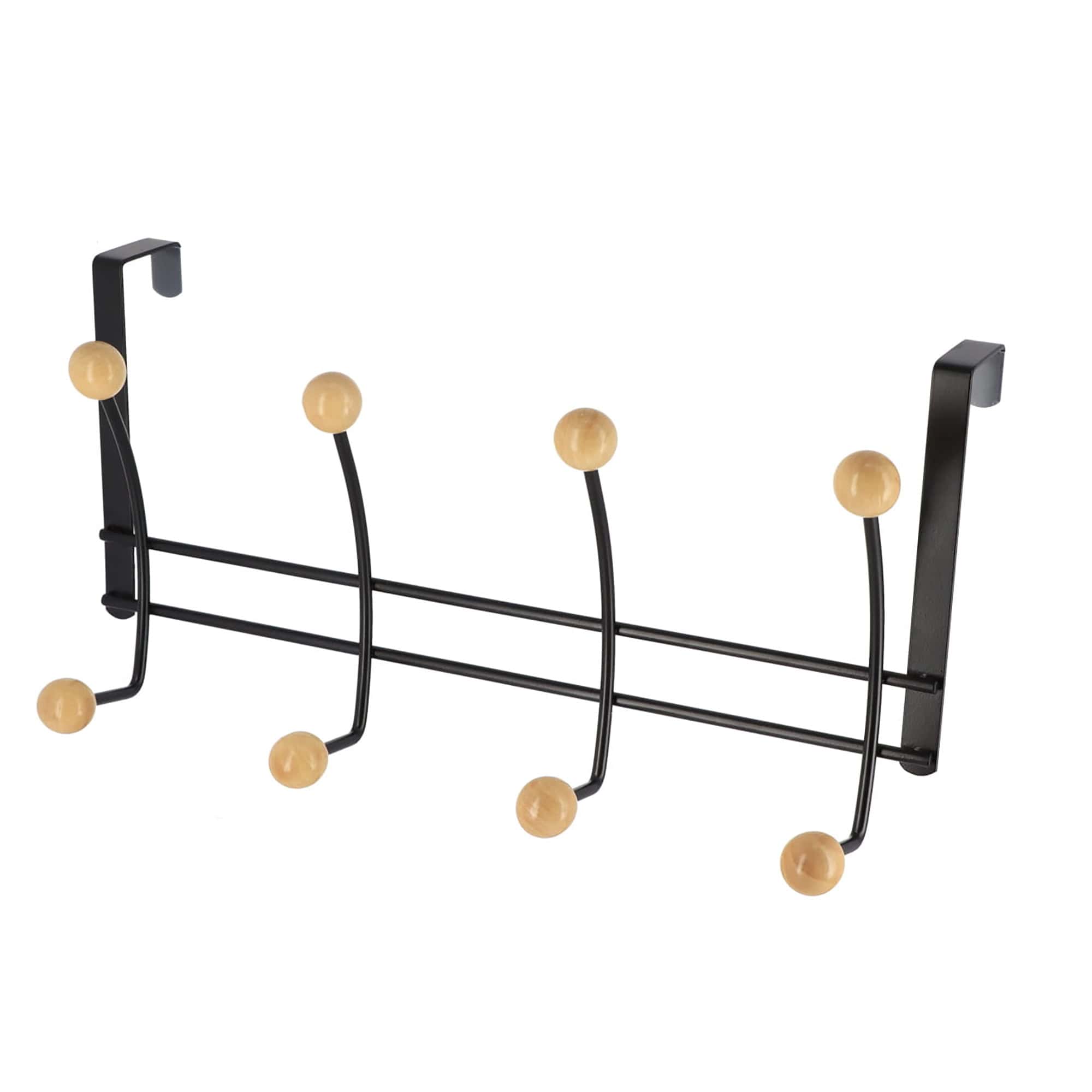 evideco-pat-re-porte-noire-8-crochets-bois-m-tal image 7