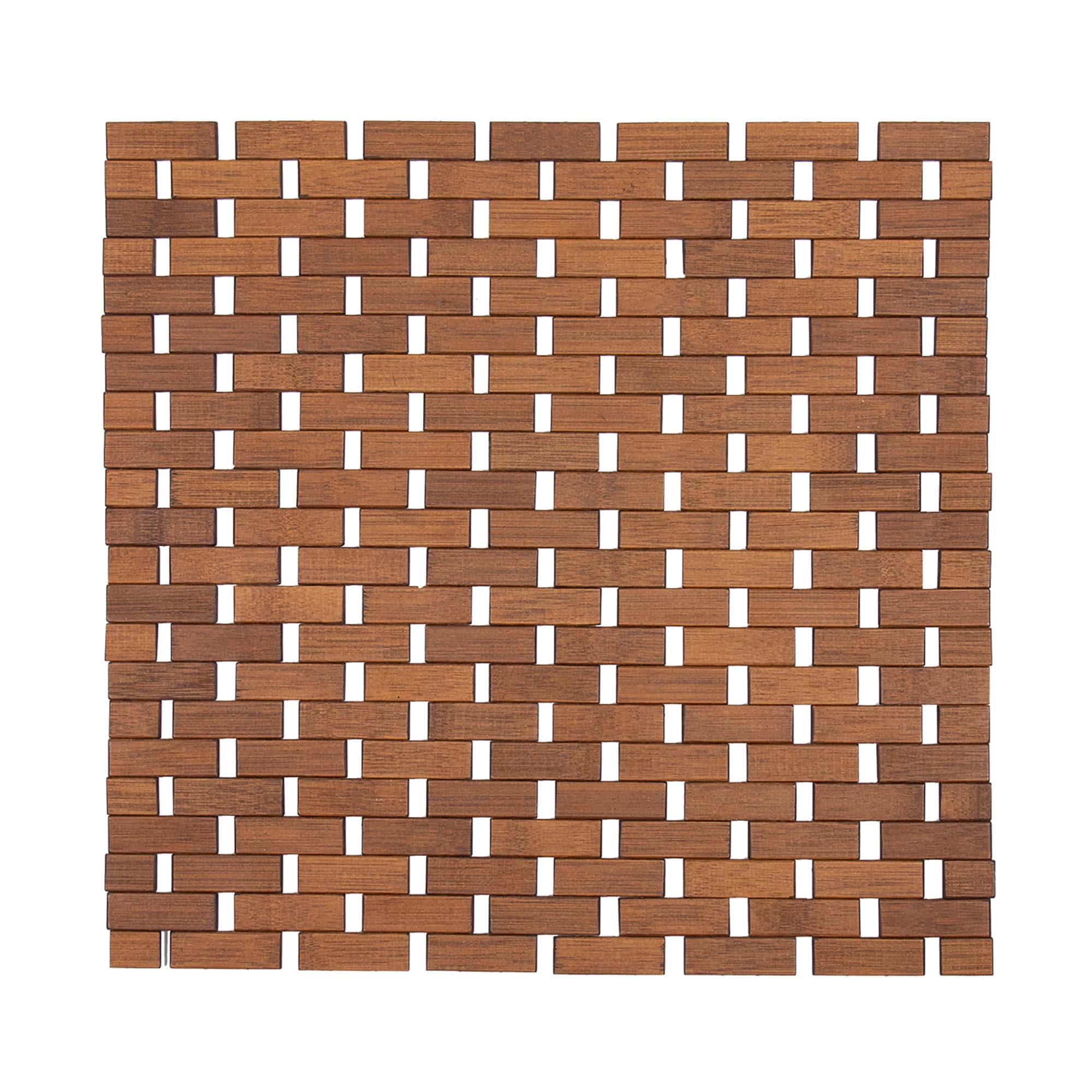 evideco-tapis-bambou-salle-de-bain-45x45-marron-antid-rapant image 8